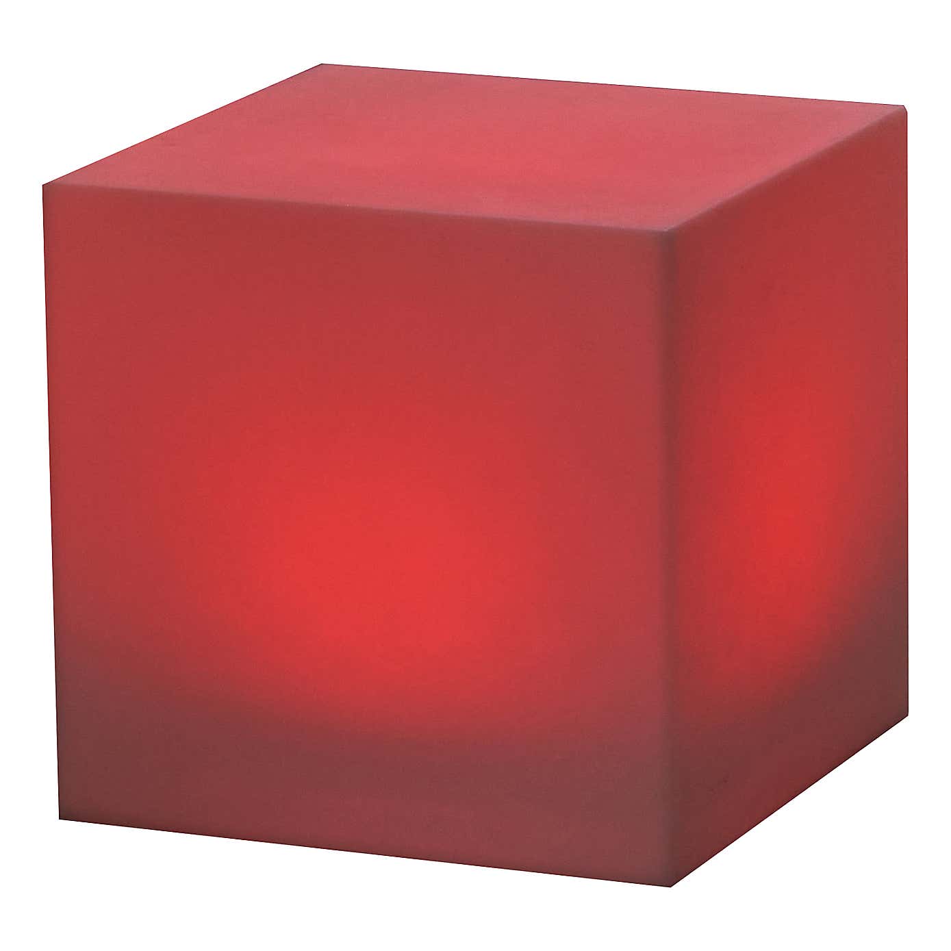 Garden Rechargable LED Outdoor Light Up Cube Lamp with Remote Control