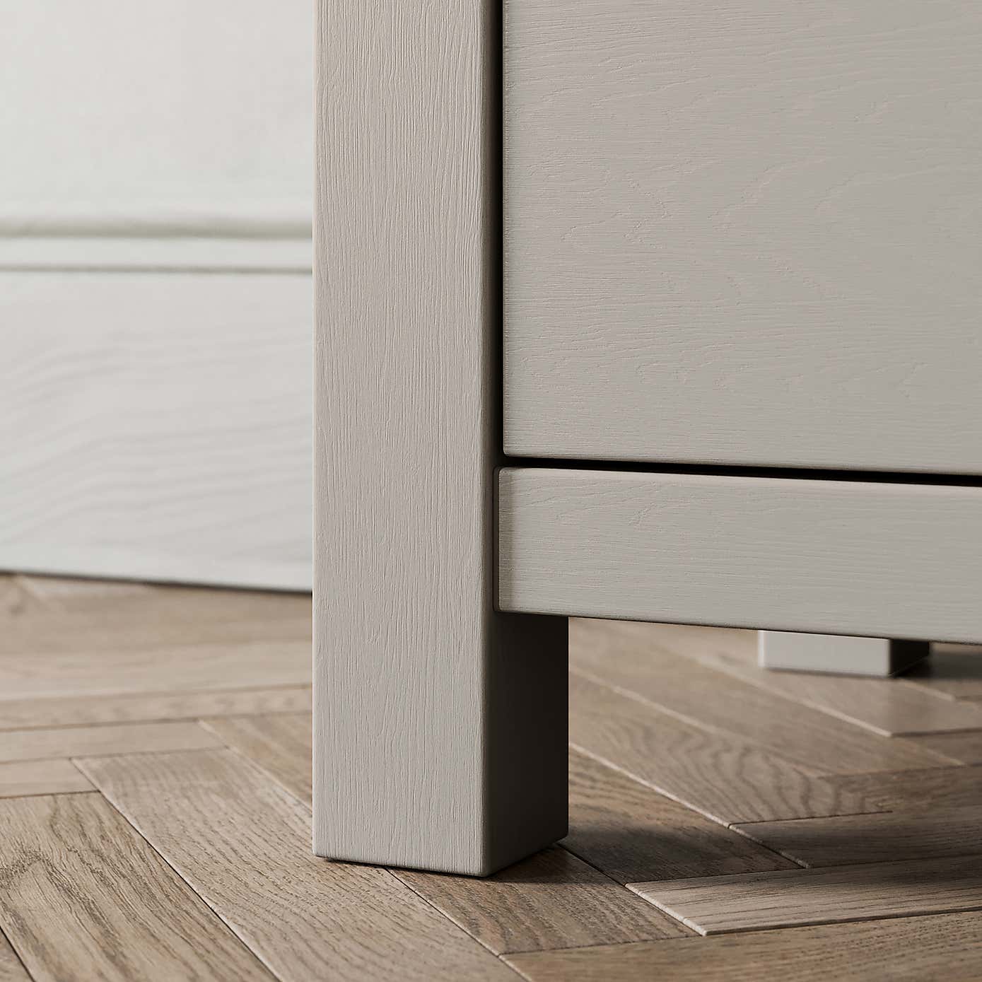 Olney 2 Drawer Bedside Stone