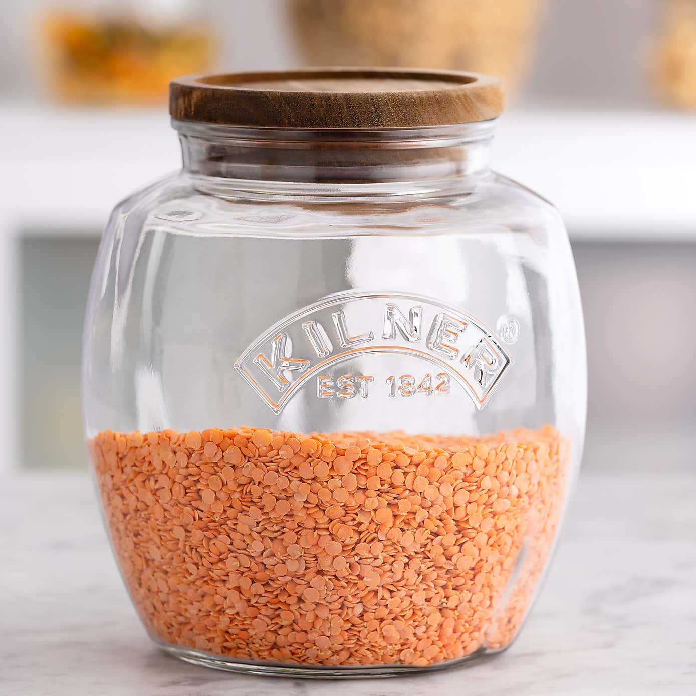 Kilner 2 Litre Jar with Acacia Wooden Lid