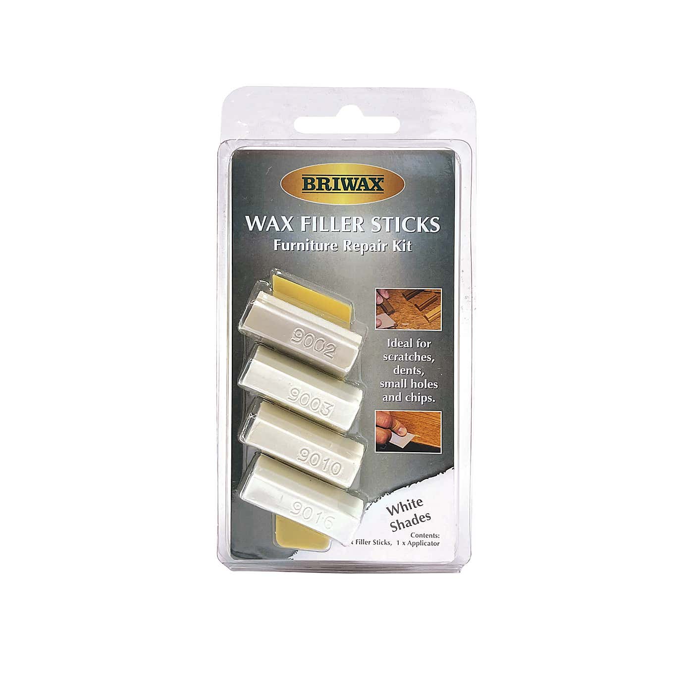 Briwax White Wax Filler Sticks