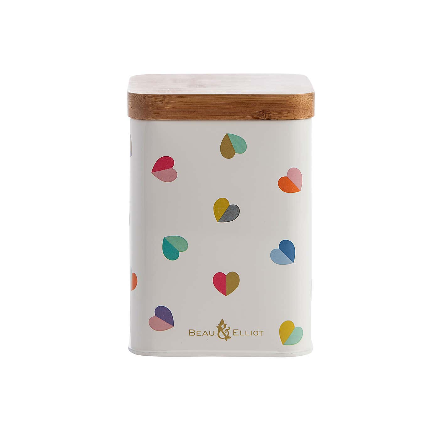 Mini Confetti Storage Tin with Bamboo Lid