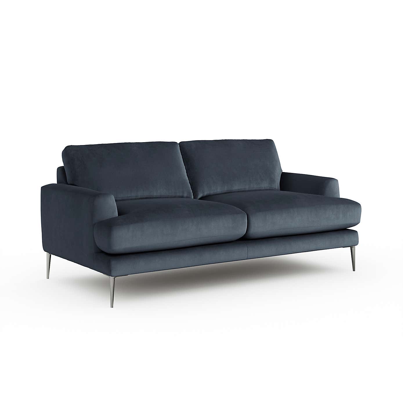 Lawson Matte Plush Velvet 3 Seater Sofa