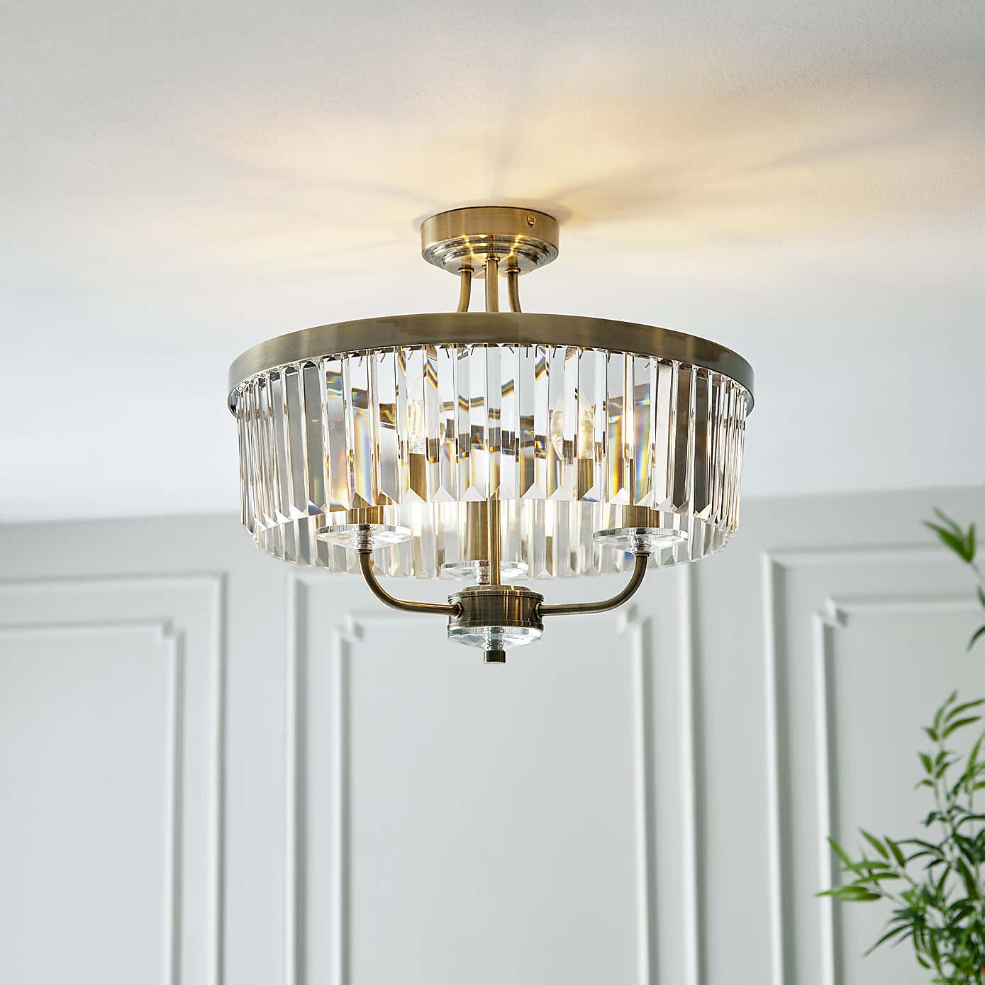 Vogue Lighting Balmoral 3 Light Semi Flush Chandelier
