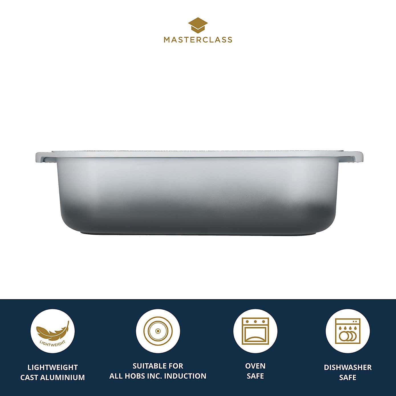 MasterClass Non-Stick Aluminium Roasting Pan, 34cm