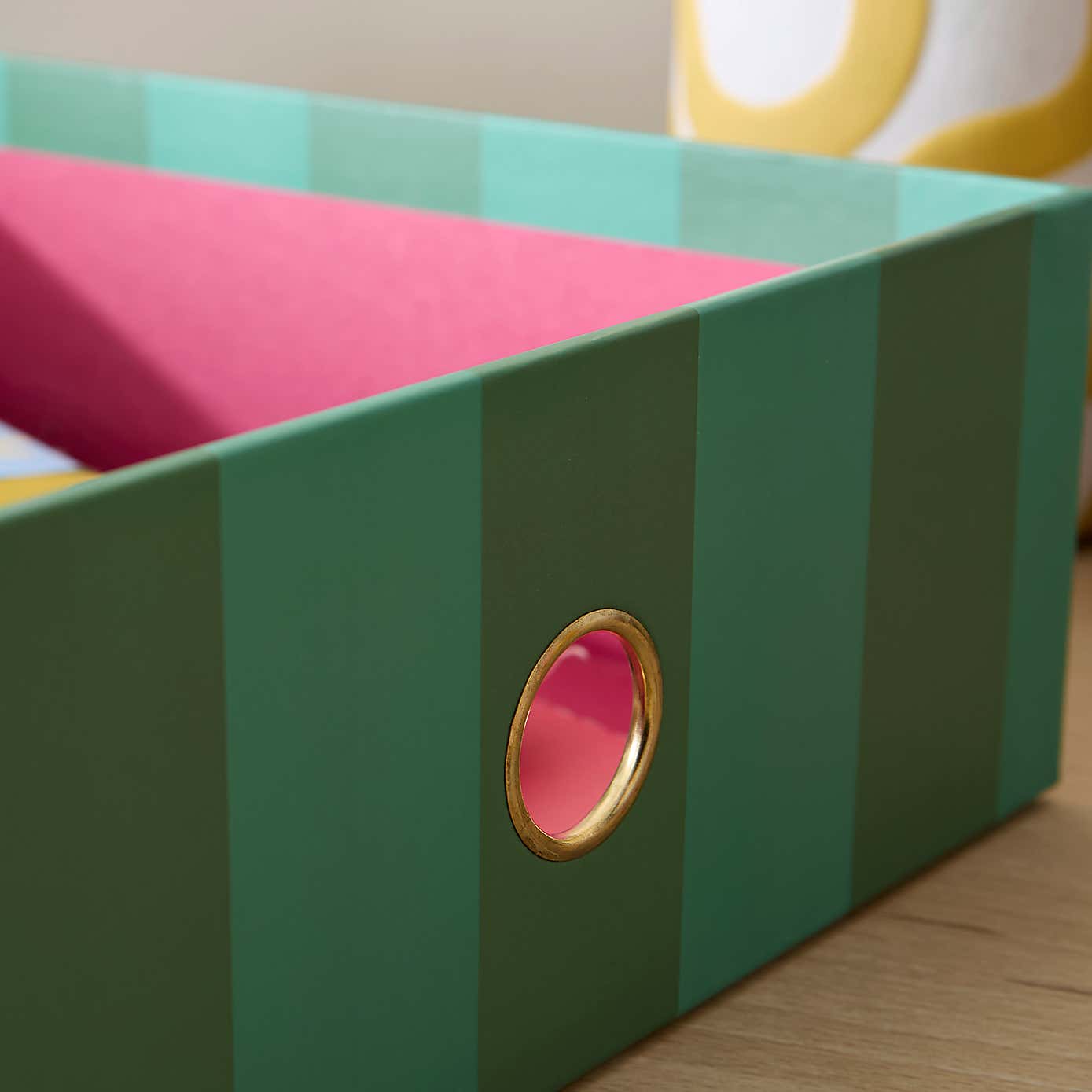 Elements Sutton Stripe A4 Storage Box