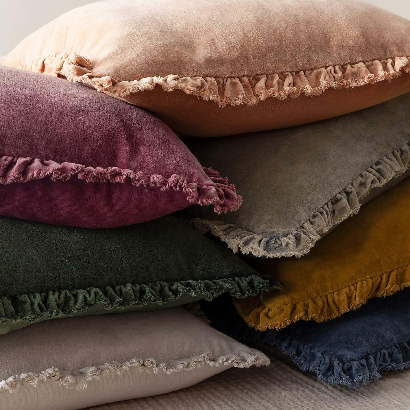 Bertie Velvet Square Cushion