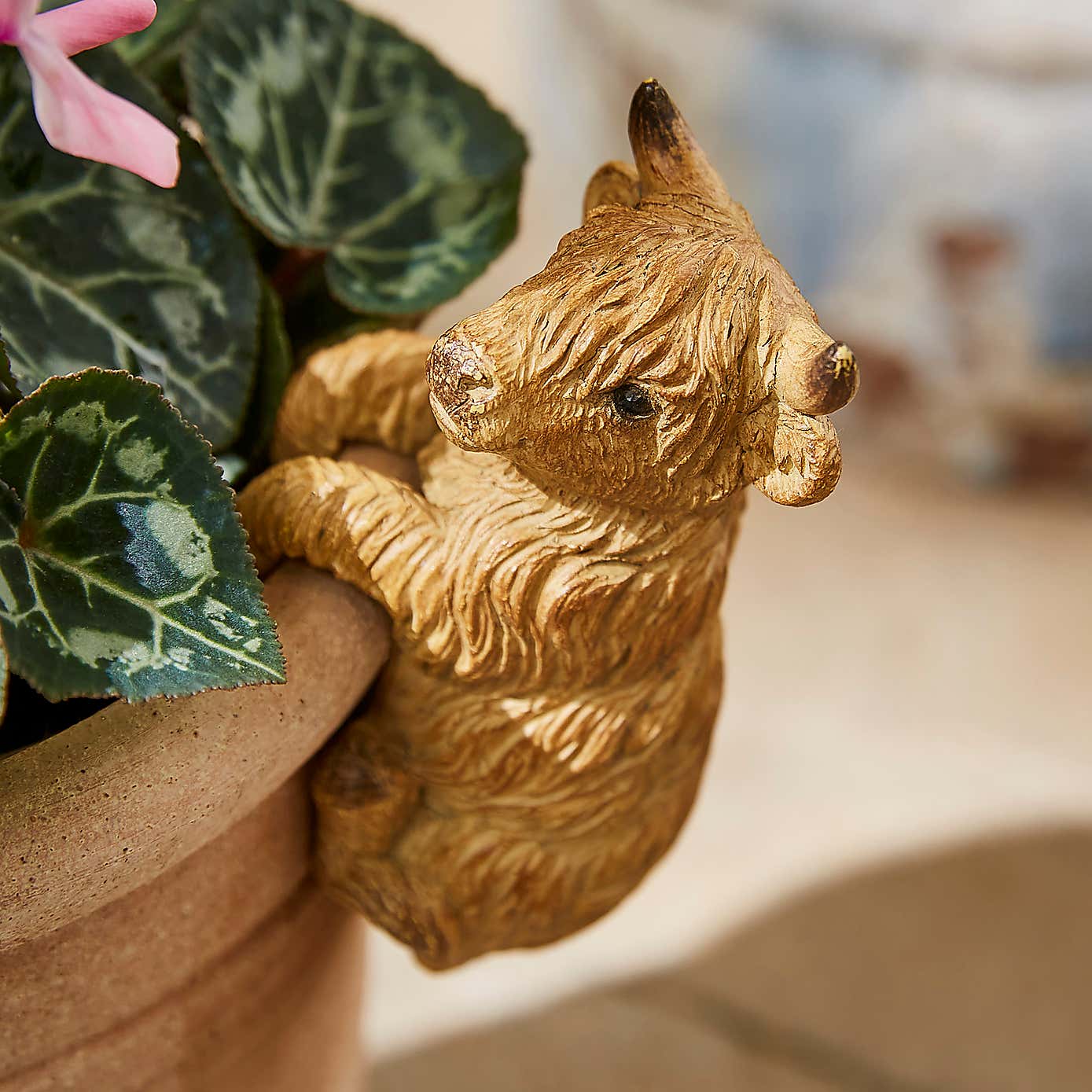 Highland Cow Resin Pot Hanger