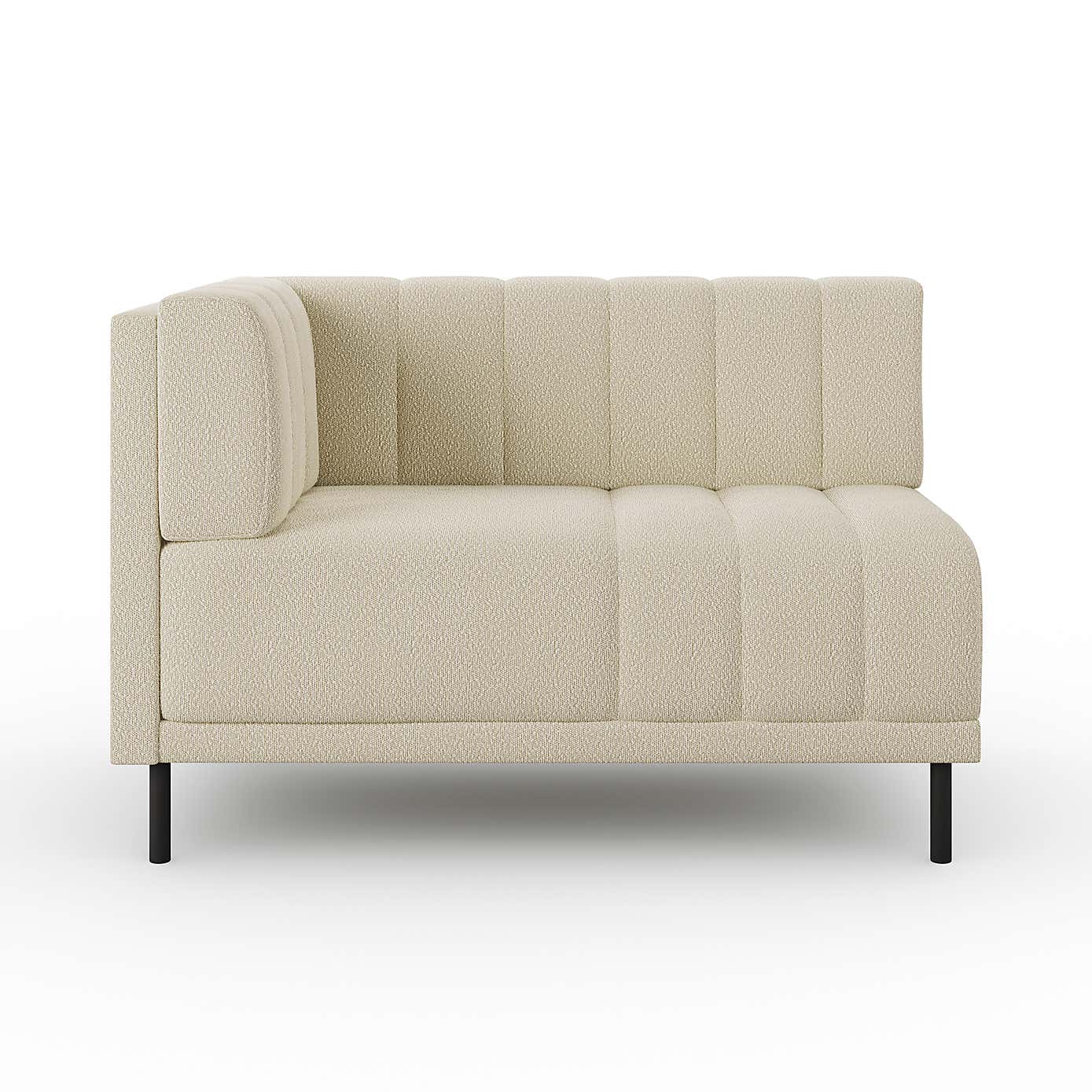 Amali Corner Dining Bench, Boucle