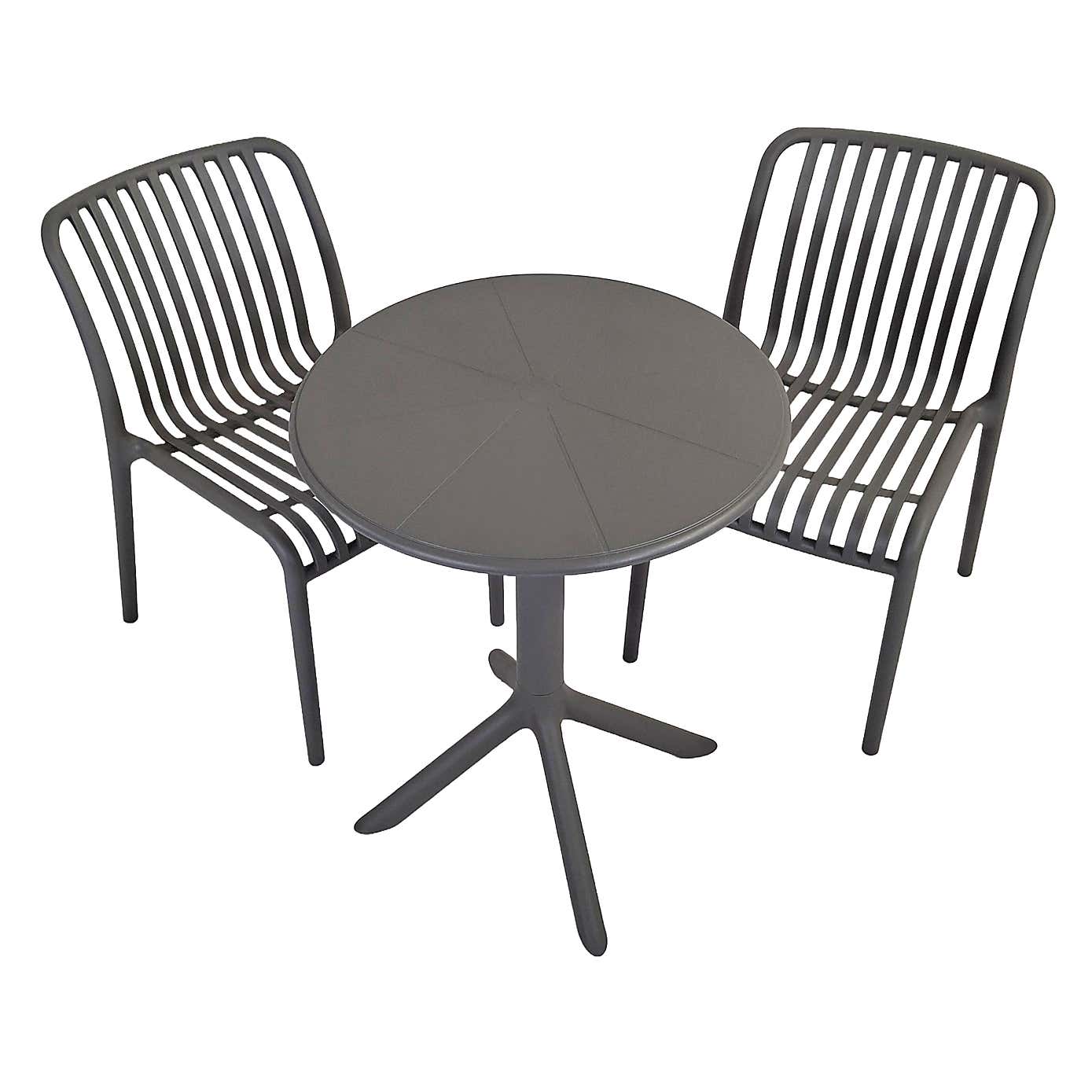 Modura Anders Round Bistro Table with 2 Mia Bistro Chairs