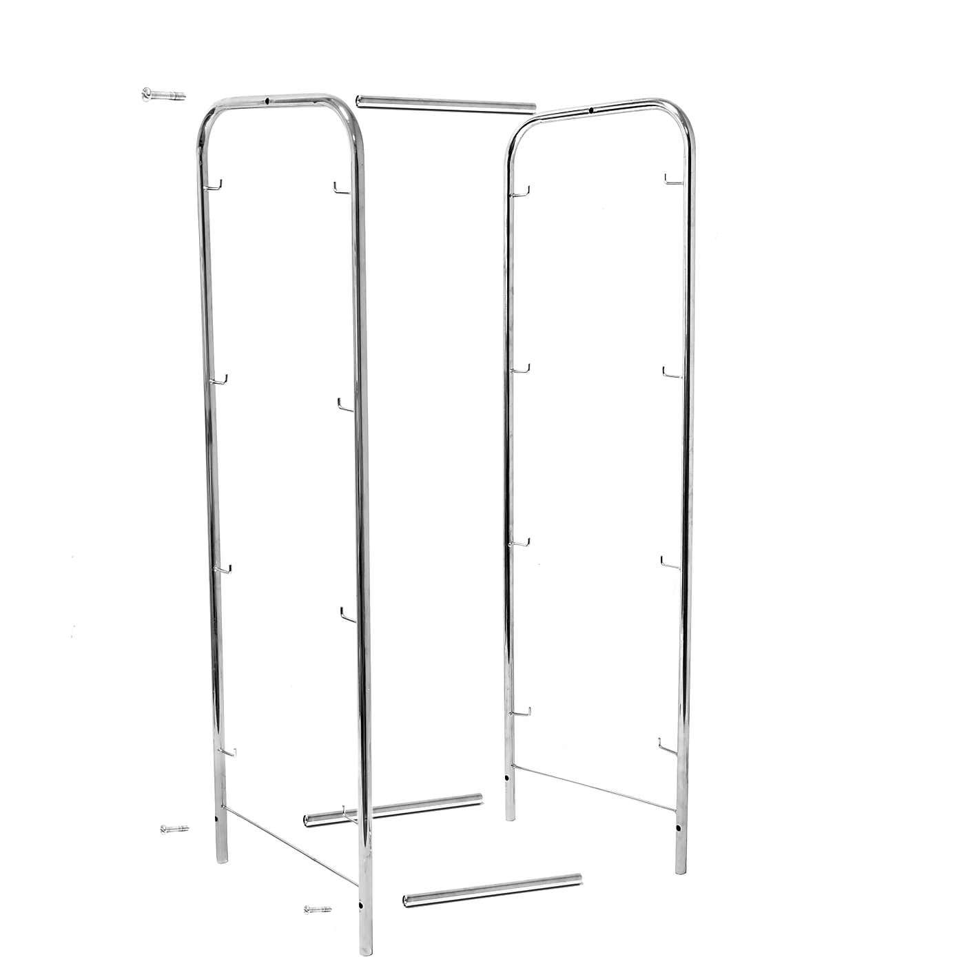 4-Tier Steel Kitchen Trolley on Wheels