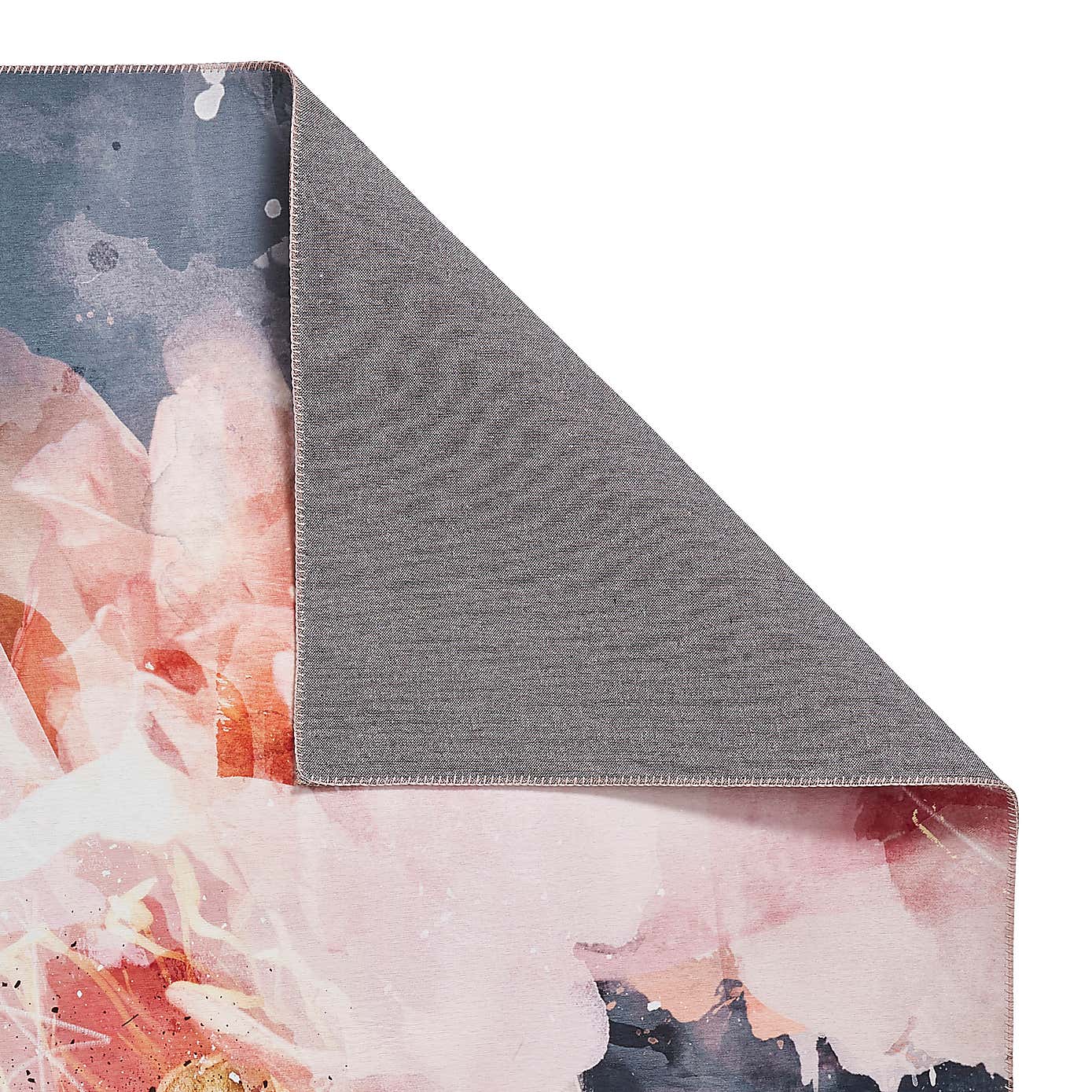 Michelle Collins Floral Rose and Black Rug