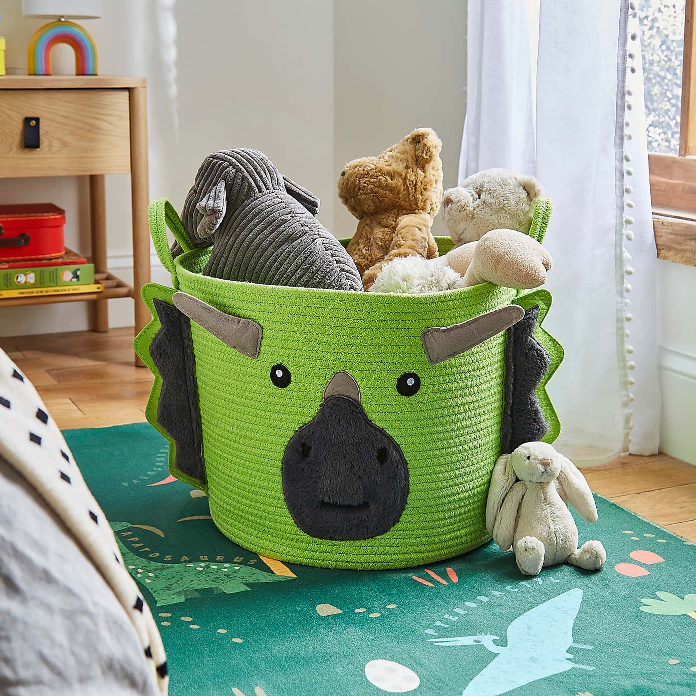 Triceratops Fabric Storage Basket