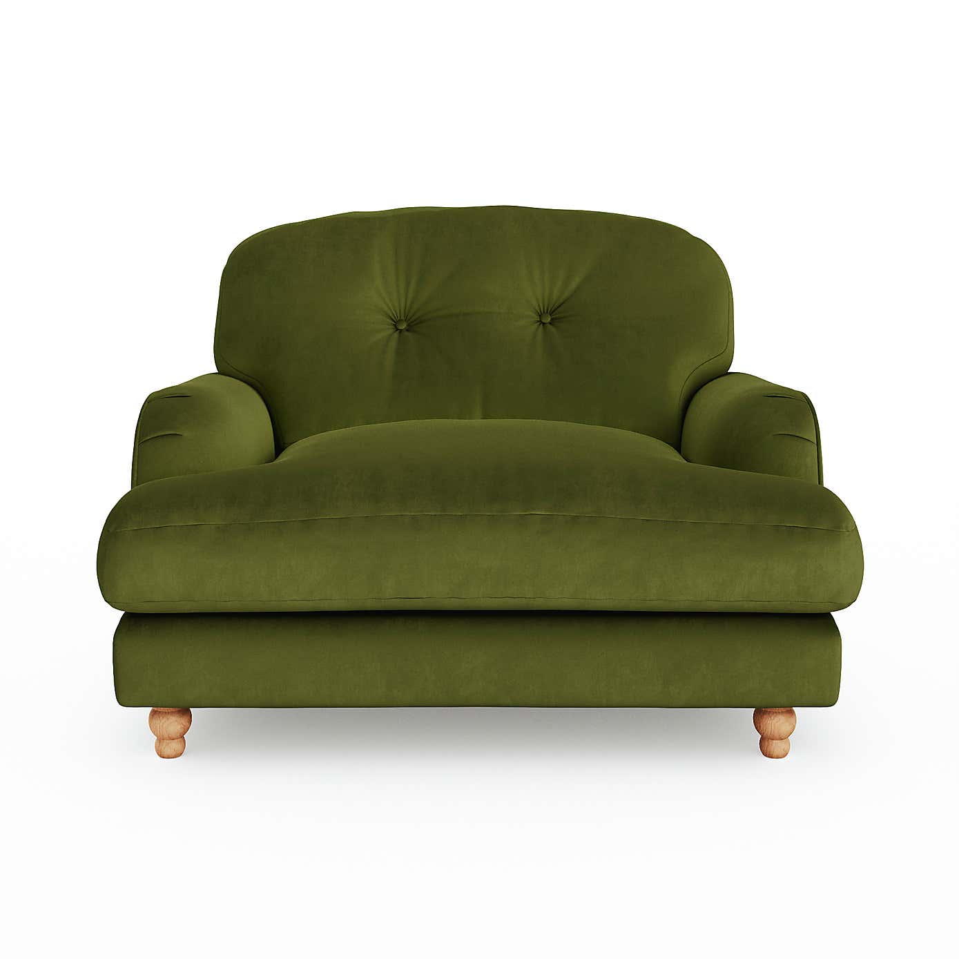 Martha Matte Plush Velvet Snuggle Sofa