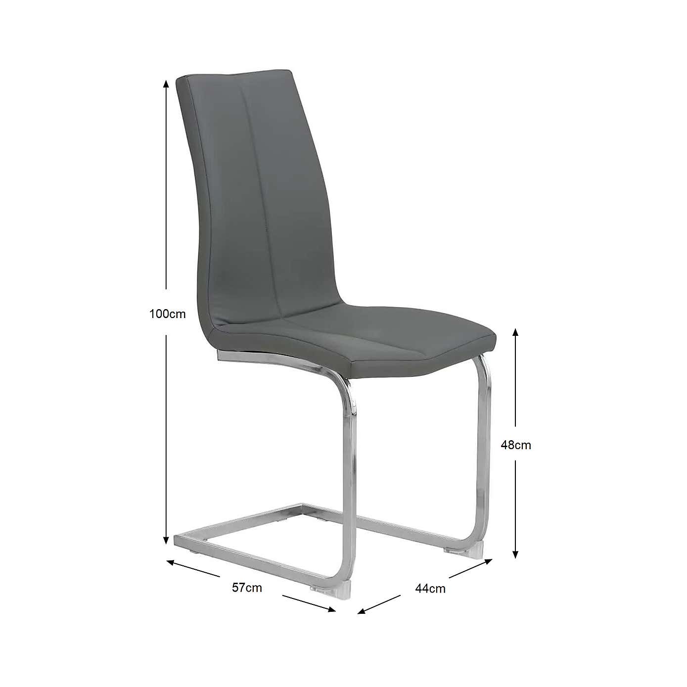 Set of 2 Jamison Dining Chairs, Faux Leather