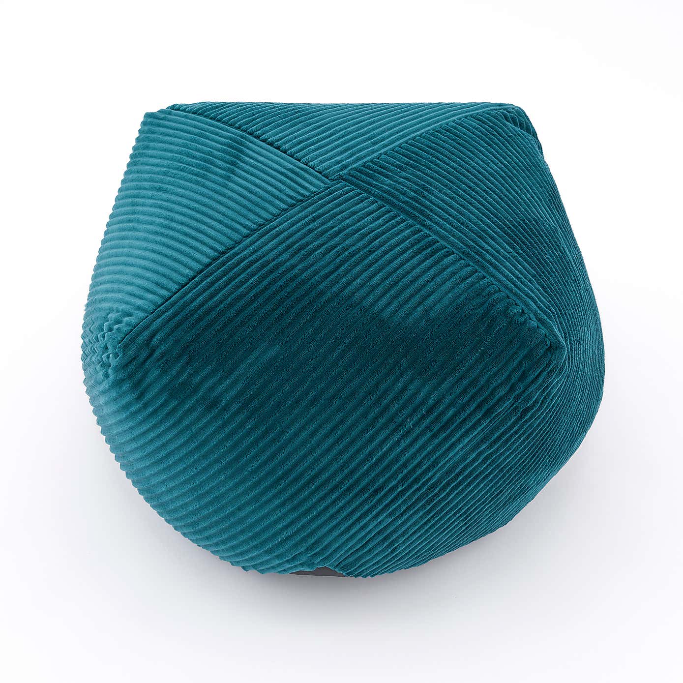 Remy Teal Cord Pouffe