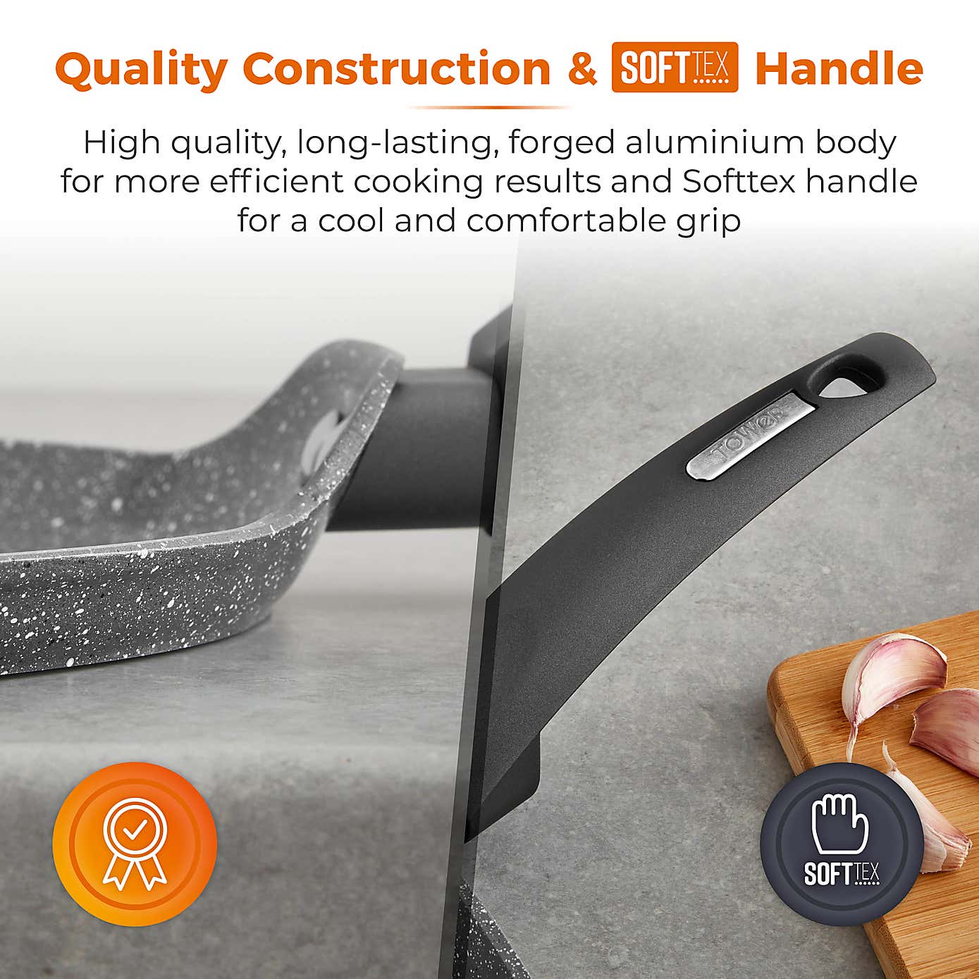 Tower Cerastone Non-Stick Forged Aluminium Pancake Pan, 25cm