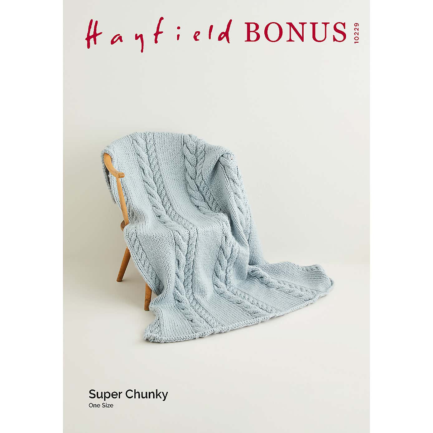 Bonus Super Chunky Cable Blanket Pattern Leaflet