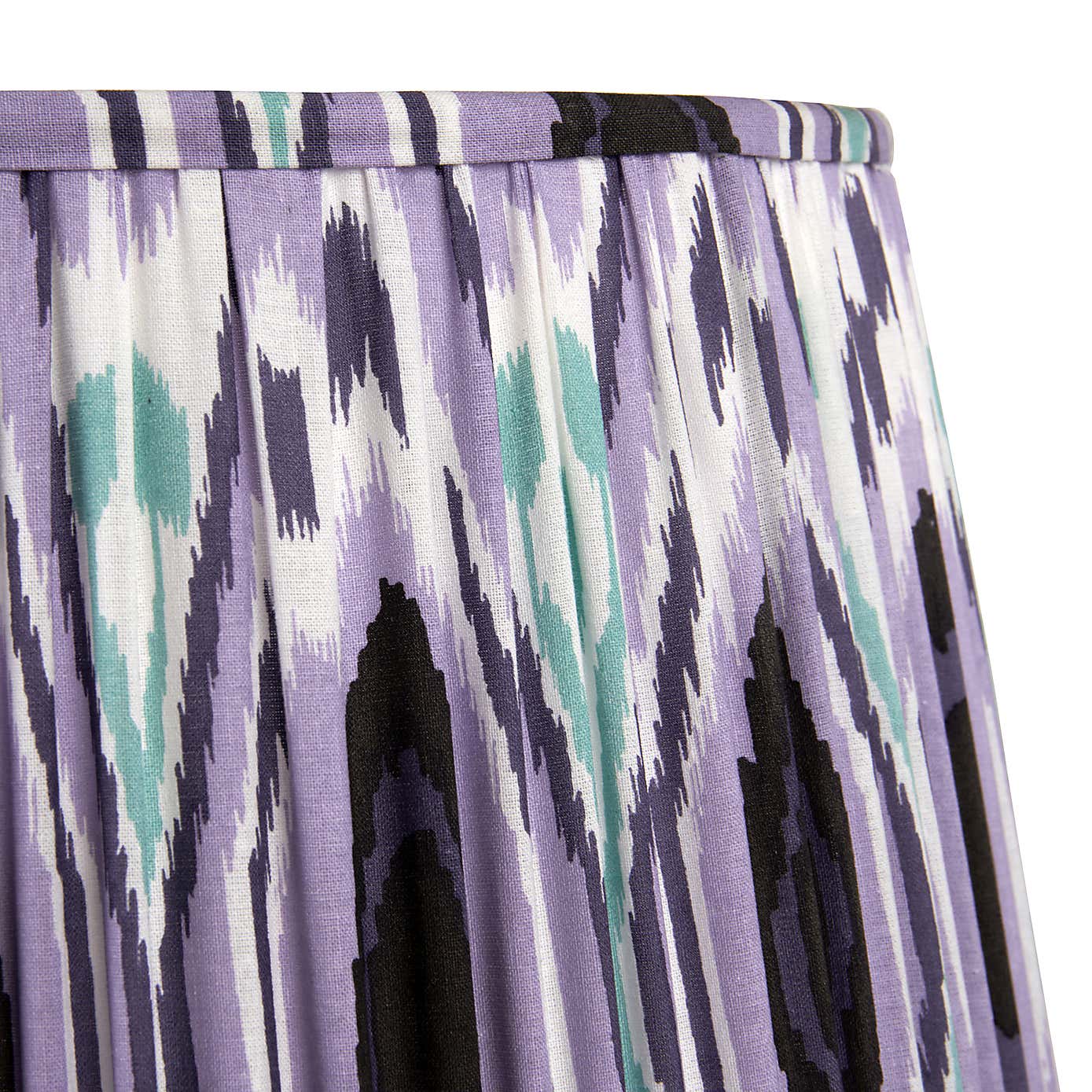 Izara Ikat Patterned Gathered Tapered Shade
