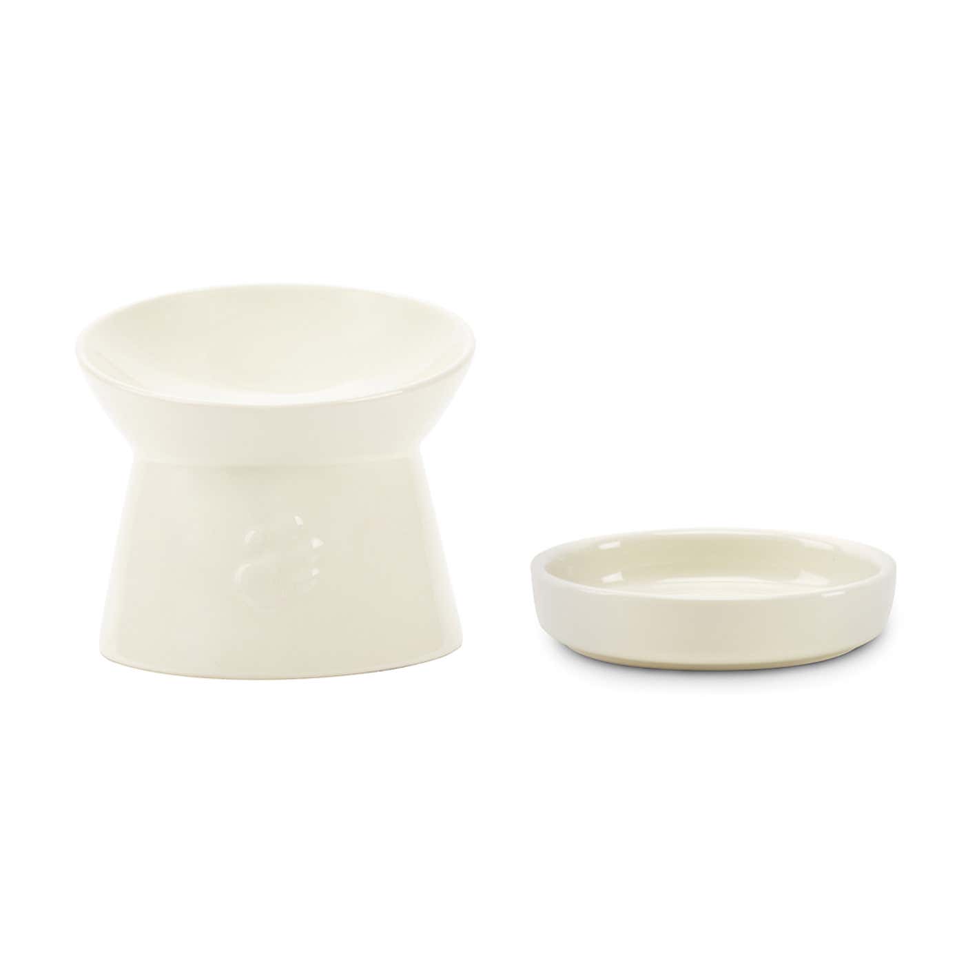 Scruffs Icon Raised Cat Feeder Bowl and Saucer Set