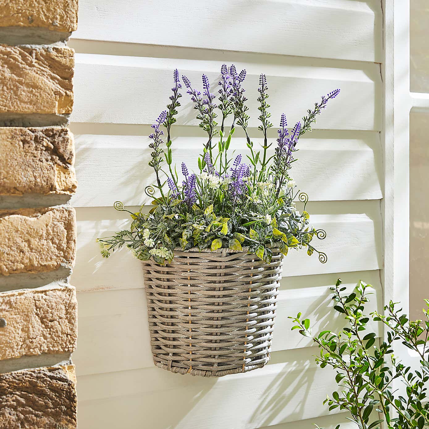 Artificial Lavender in  Wall Mounted Planter