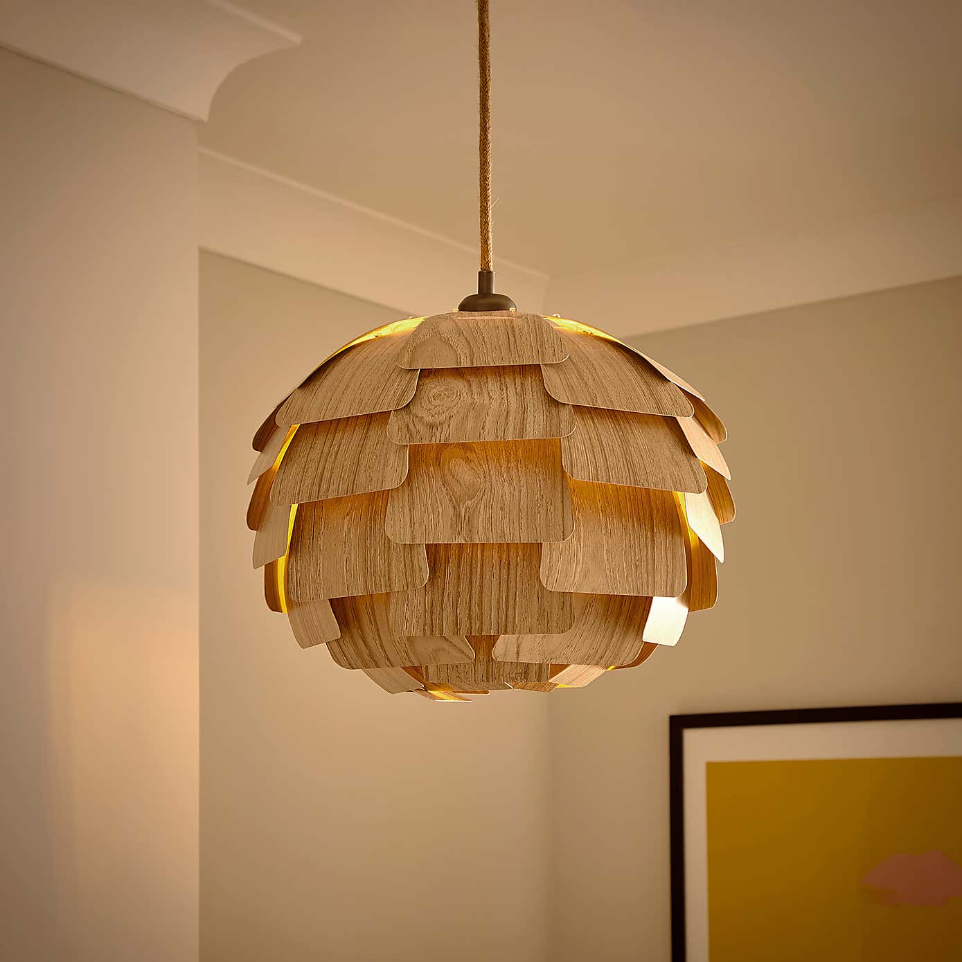 Elements Kerr Easy Fit Plastic Pendant Shade