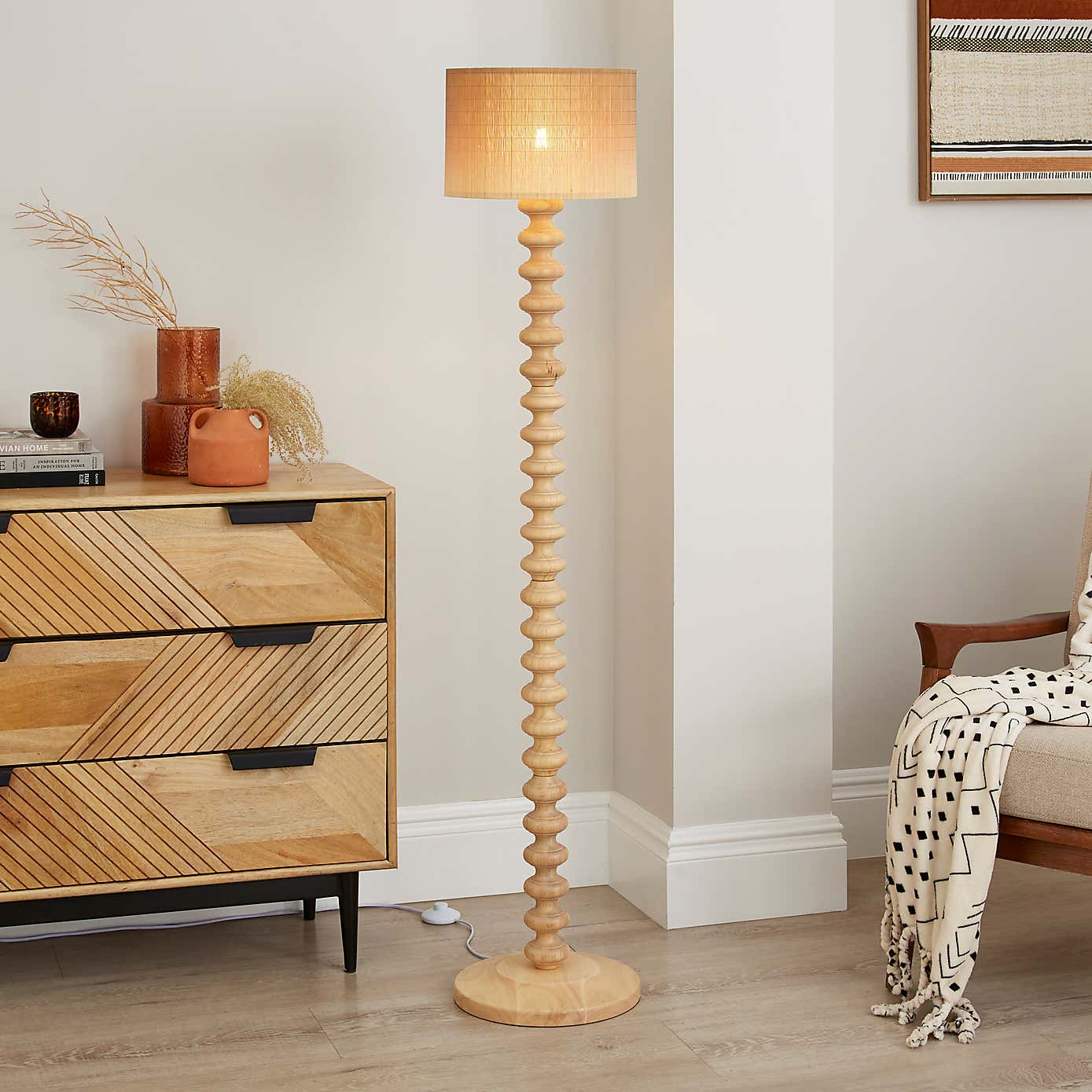 Ombre Easy Fit Drum Lamp Shade