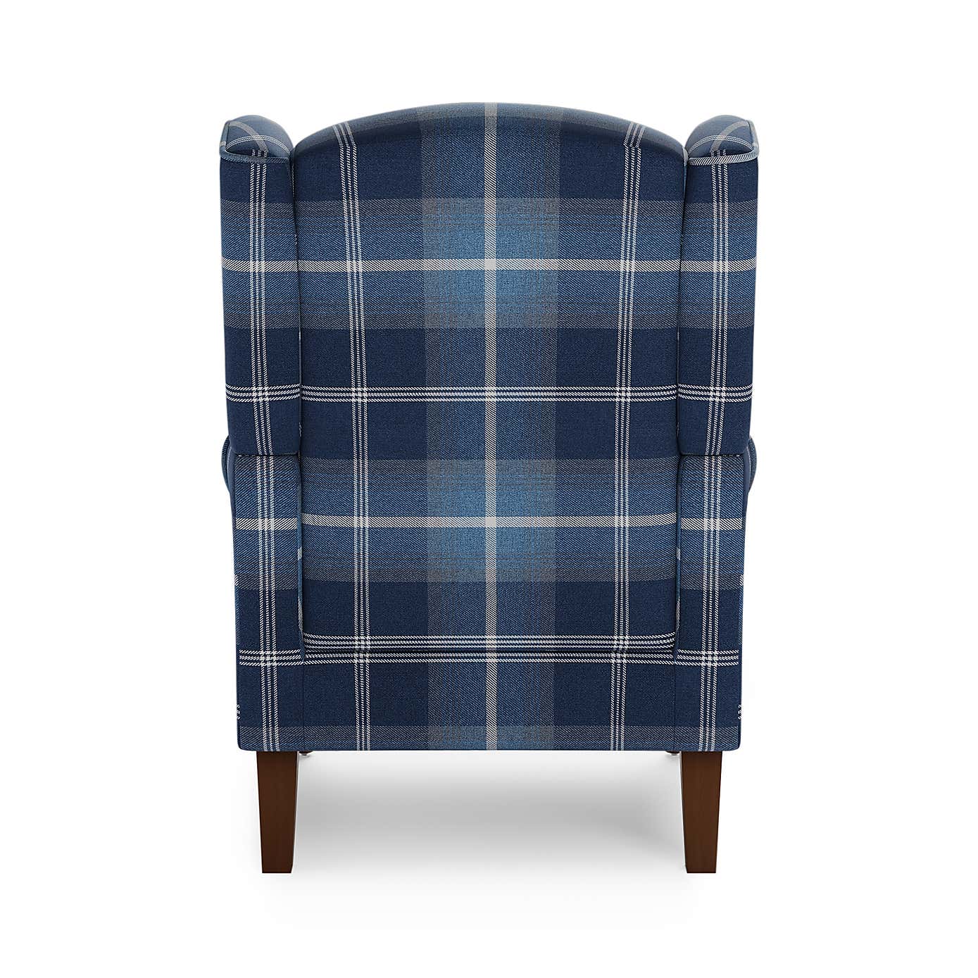 Oswald Check Wingback Armchair