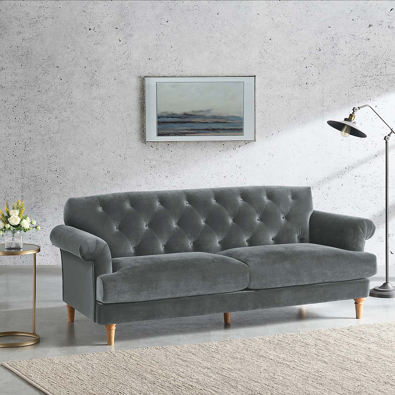 Jazz Velvet 3 Seater Sofa