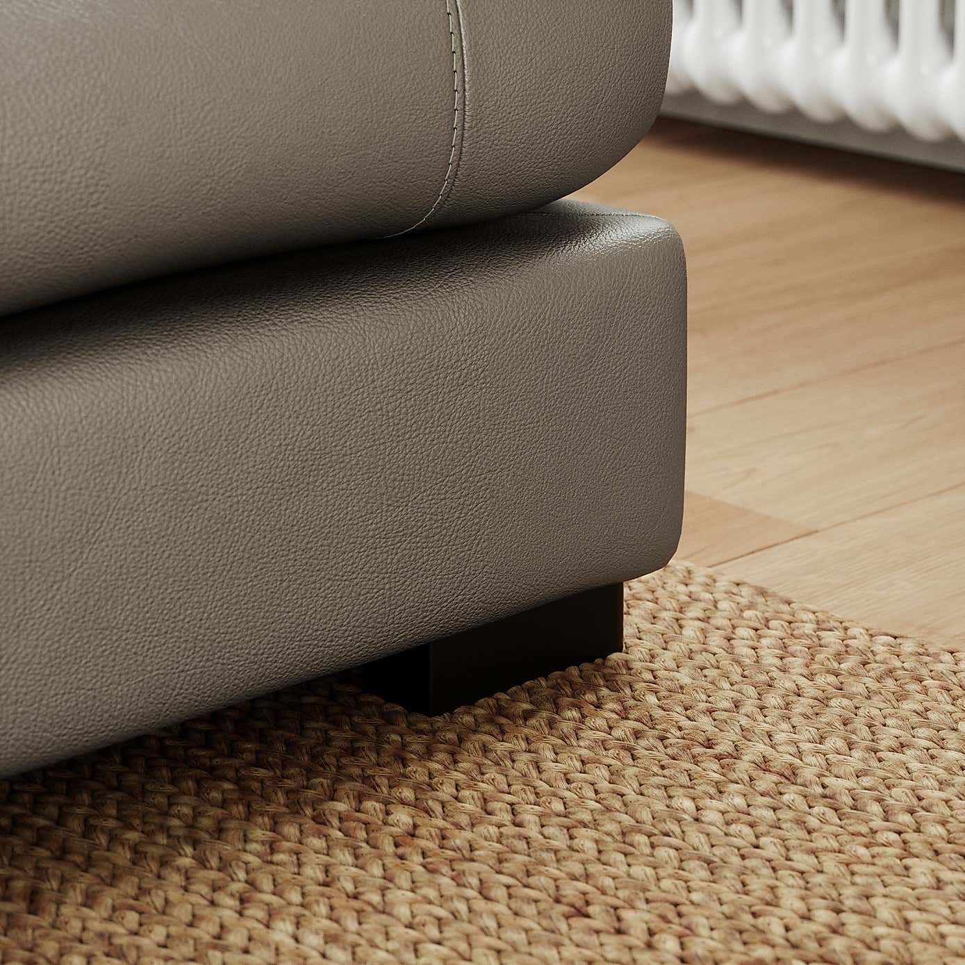 Carson Classic Leather Large Corner Chaise Sofa