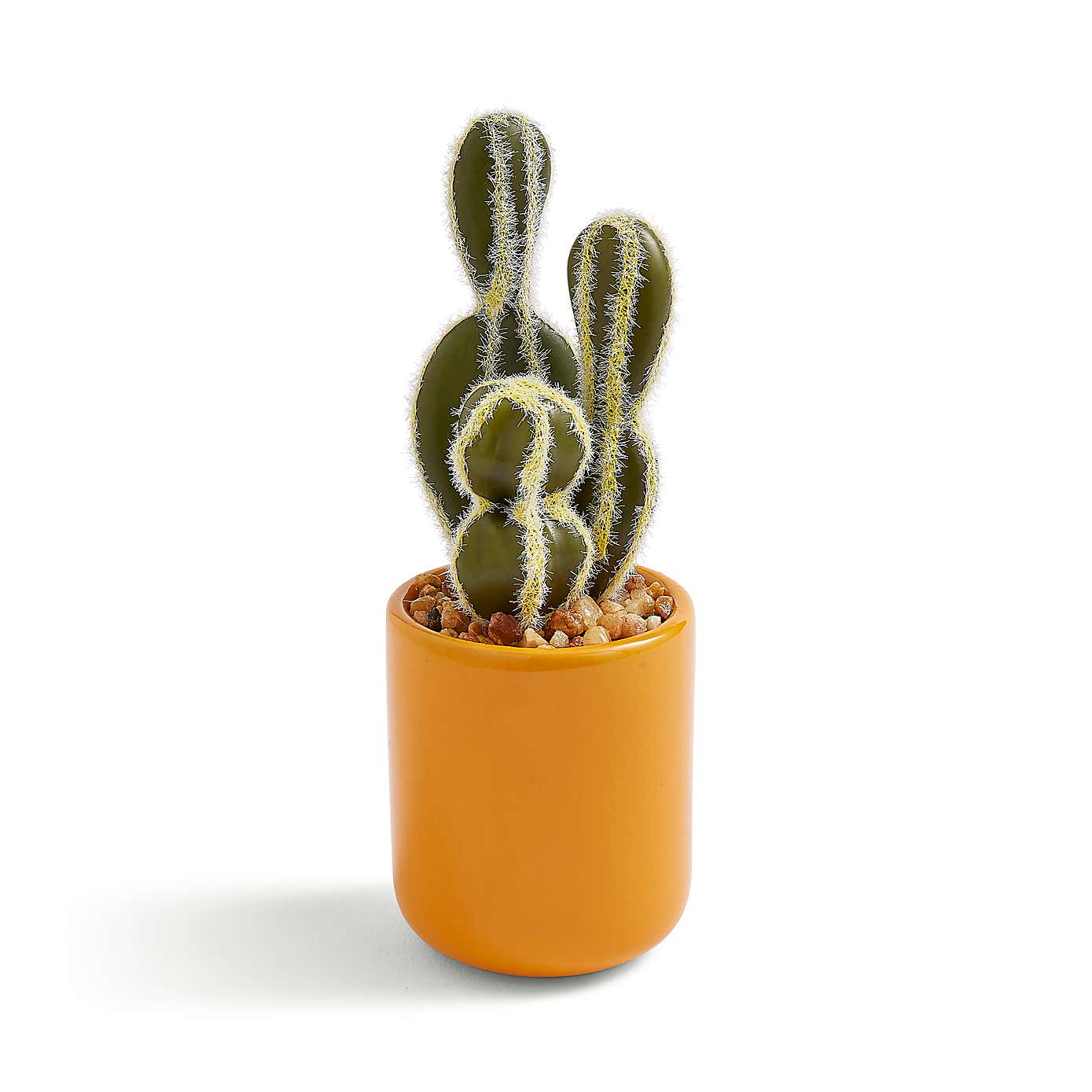 Sunbeam Artificial Cactus in Orange Ceramic Pot