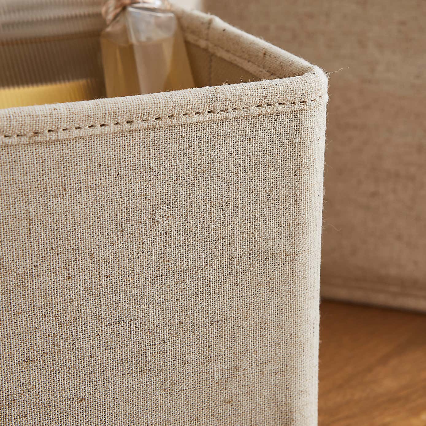 The Edited Life Set of 2 Small Square Linen Drawer Organisers