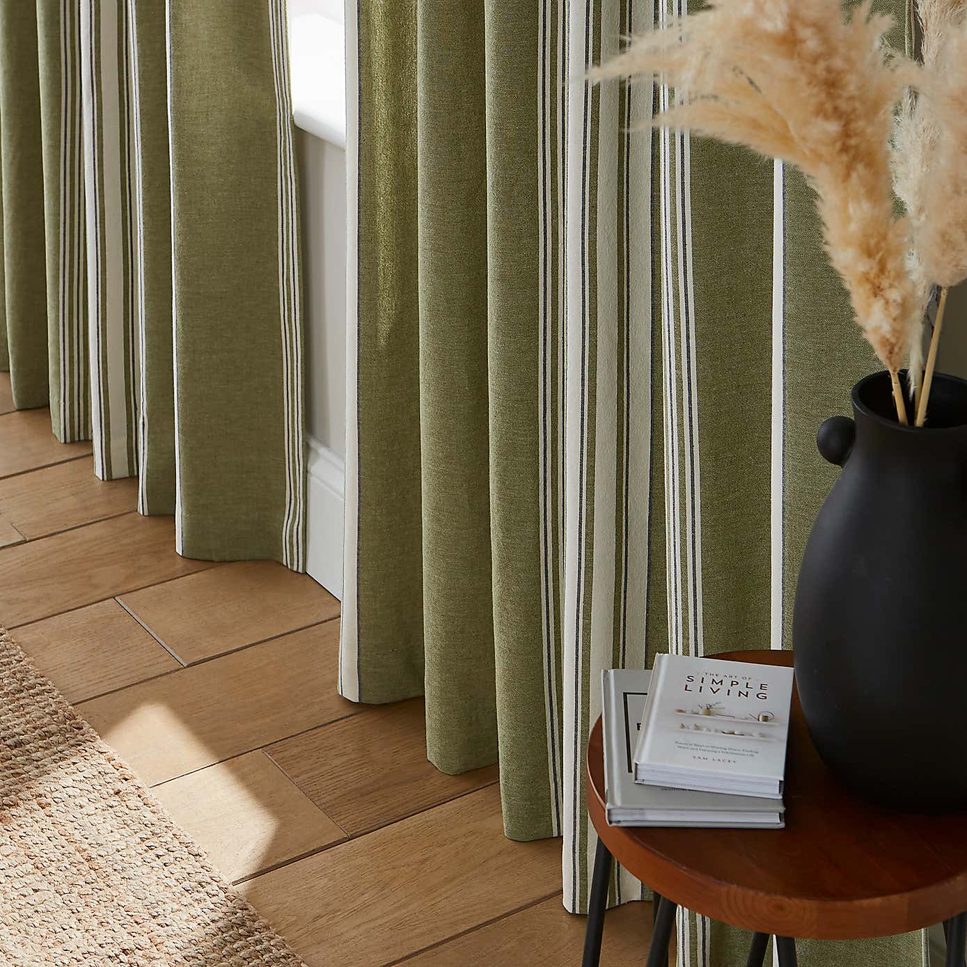 Pensford Stripe Slot Top Curtains