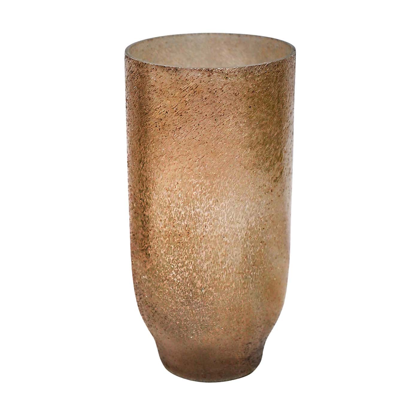 Opulent Tall Metallic Glass Vase