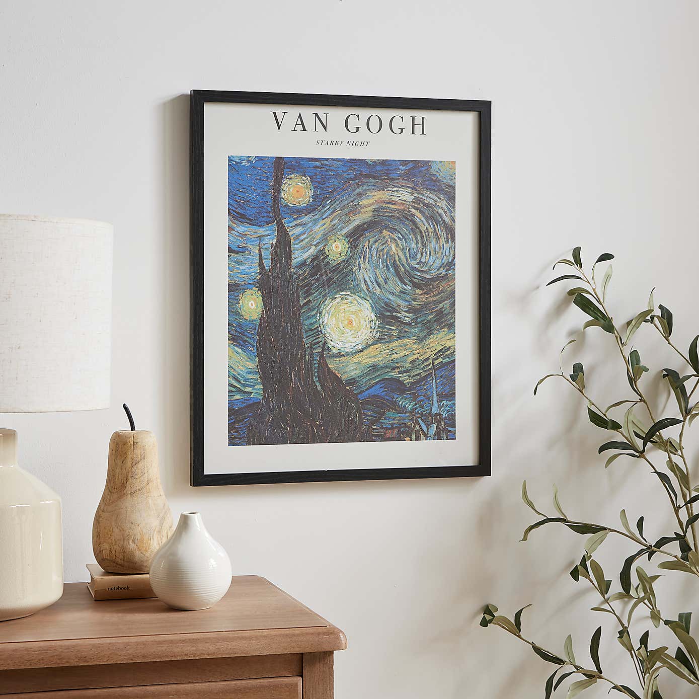 Starry Night by Van Gogh Framed Print