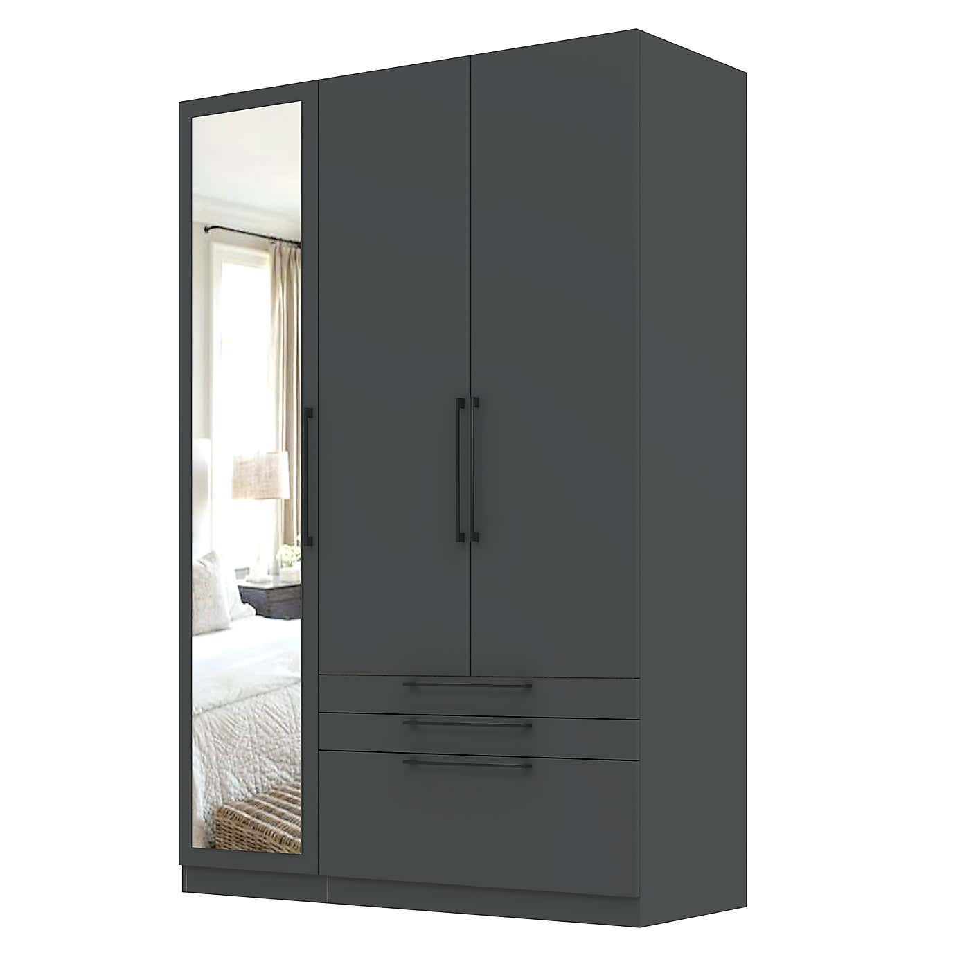 Foster Triple 3 Drawer Wardrobe