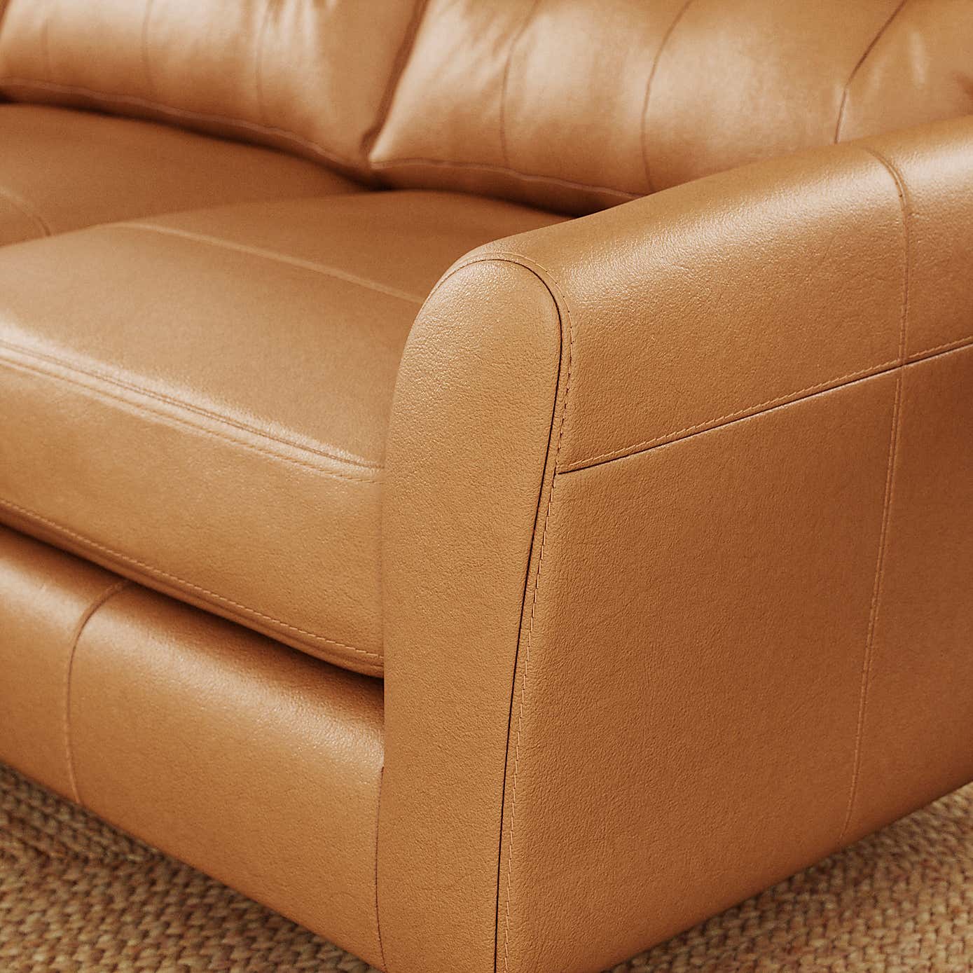 Sven Vintage Leather Large Corner Chaise Sofa