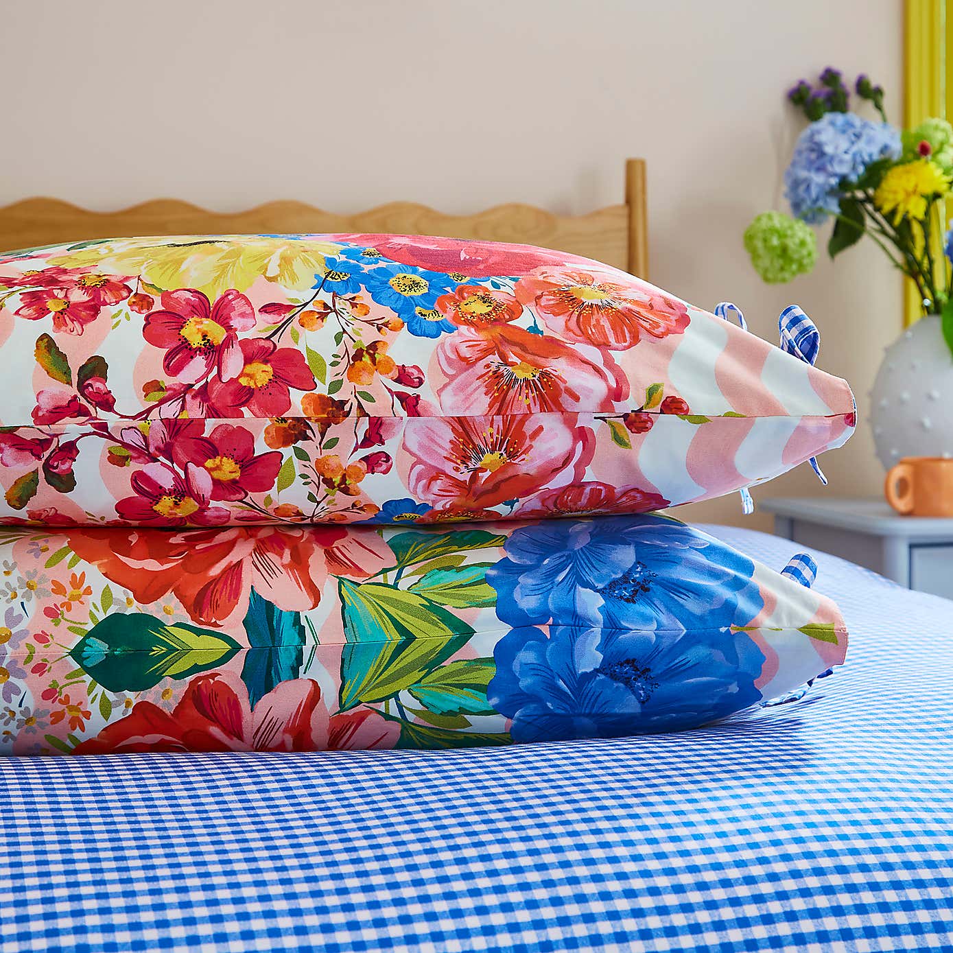 Sophie Robinson Juicy Bloom 100% Cotton Duvet Cover & Pillowcase Set