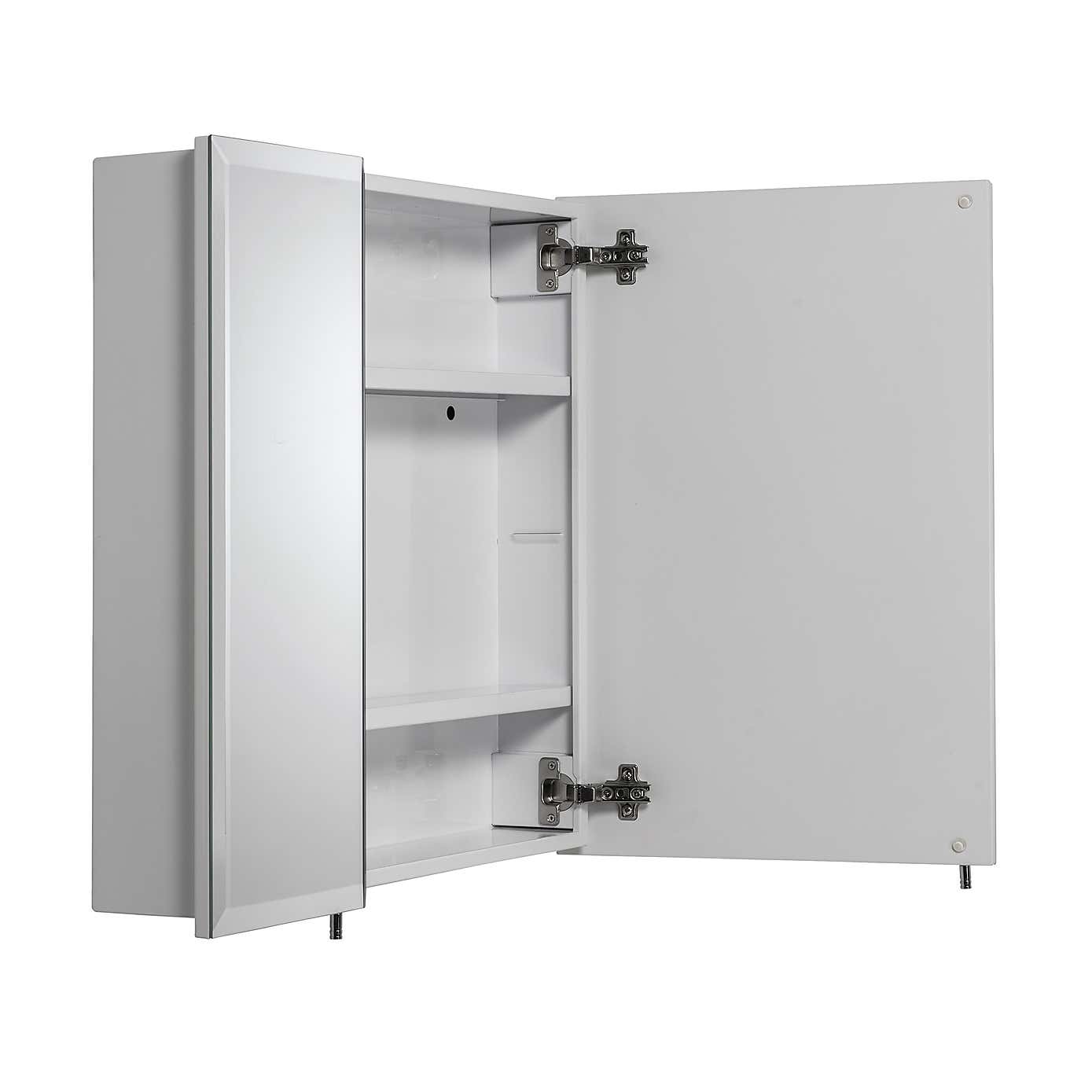 Wellington White Double Door Bi-View Steel Cabinet