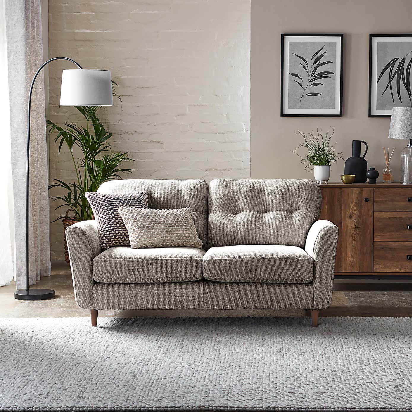 Sven Chunky Chenille 2 Seater Sofa