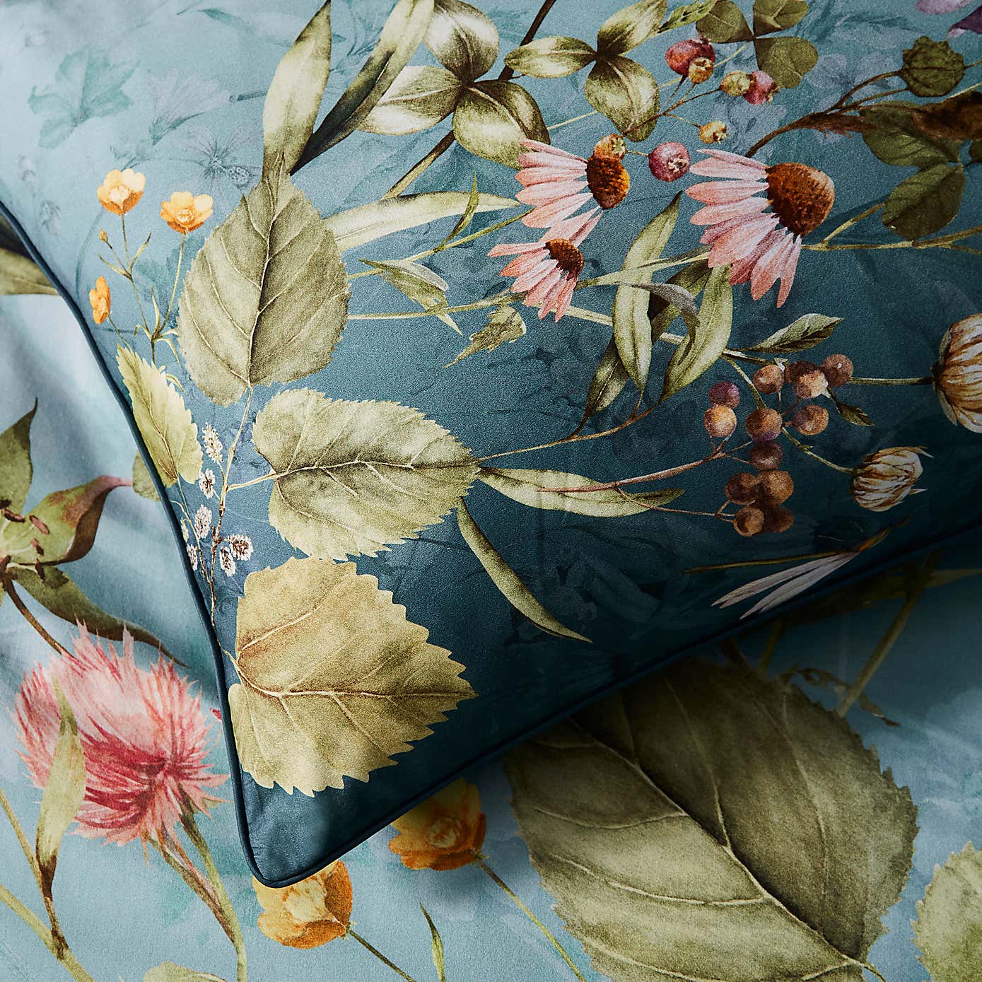 Dorma Meadow Breeze Blue Standard Pillowcase Pair