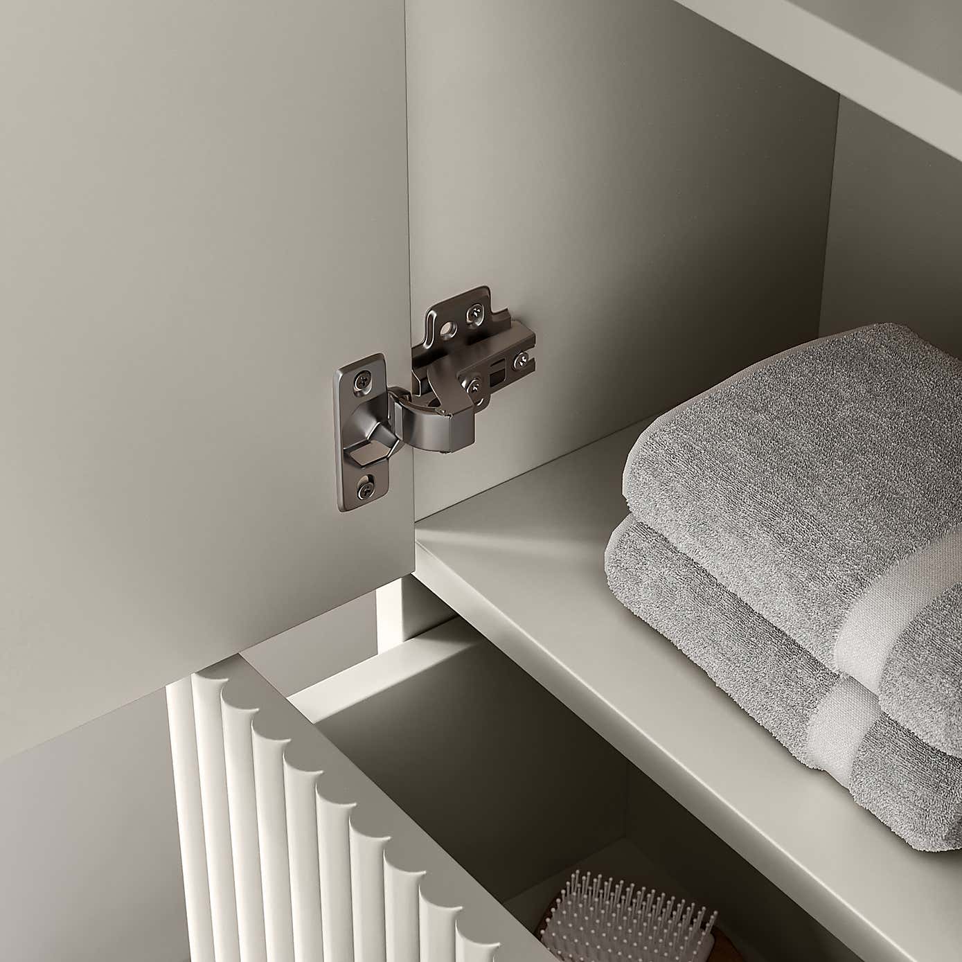 Elsie Tall Mirrored Bathroom Cabinet