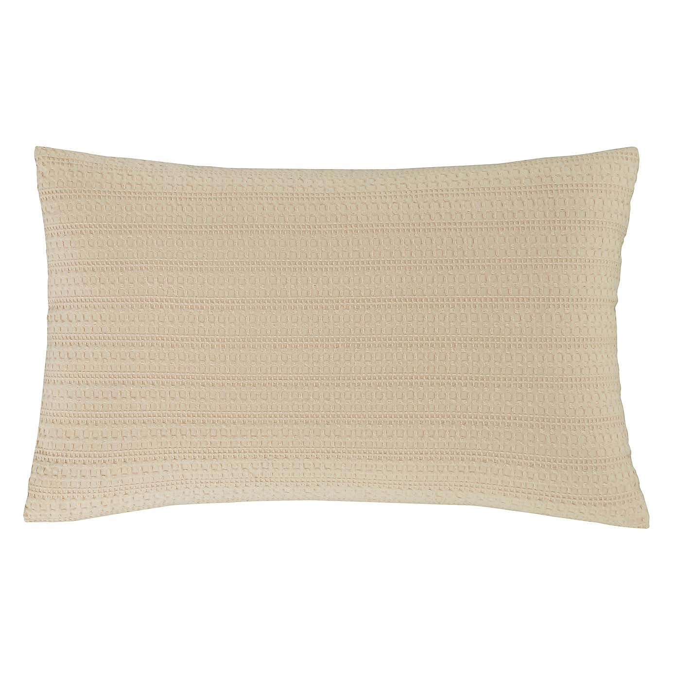 Amberley Waffle Cotton Silver Duvet Cover and Pillowcase Set