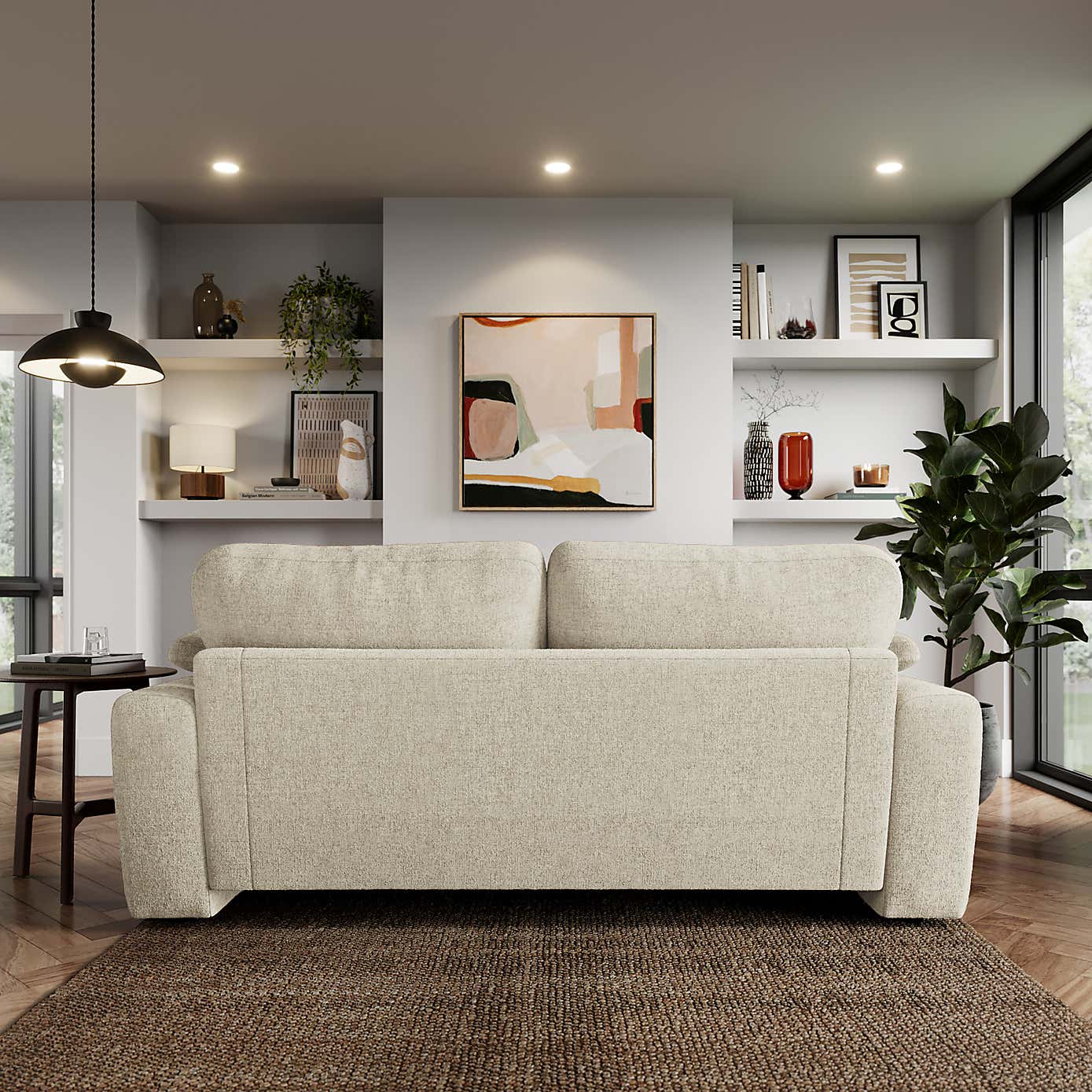 Magnus Soft Textured Chenille 3 Seater Sofa