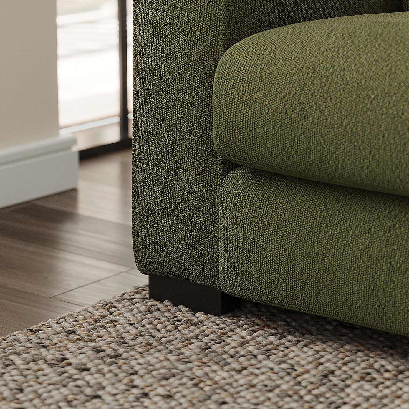 Carson Tonal Boucle 4 Seater Sofa