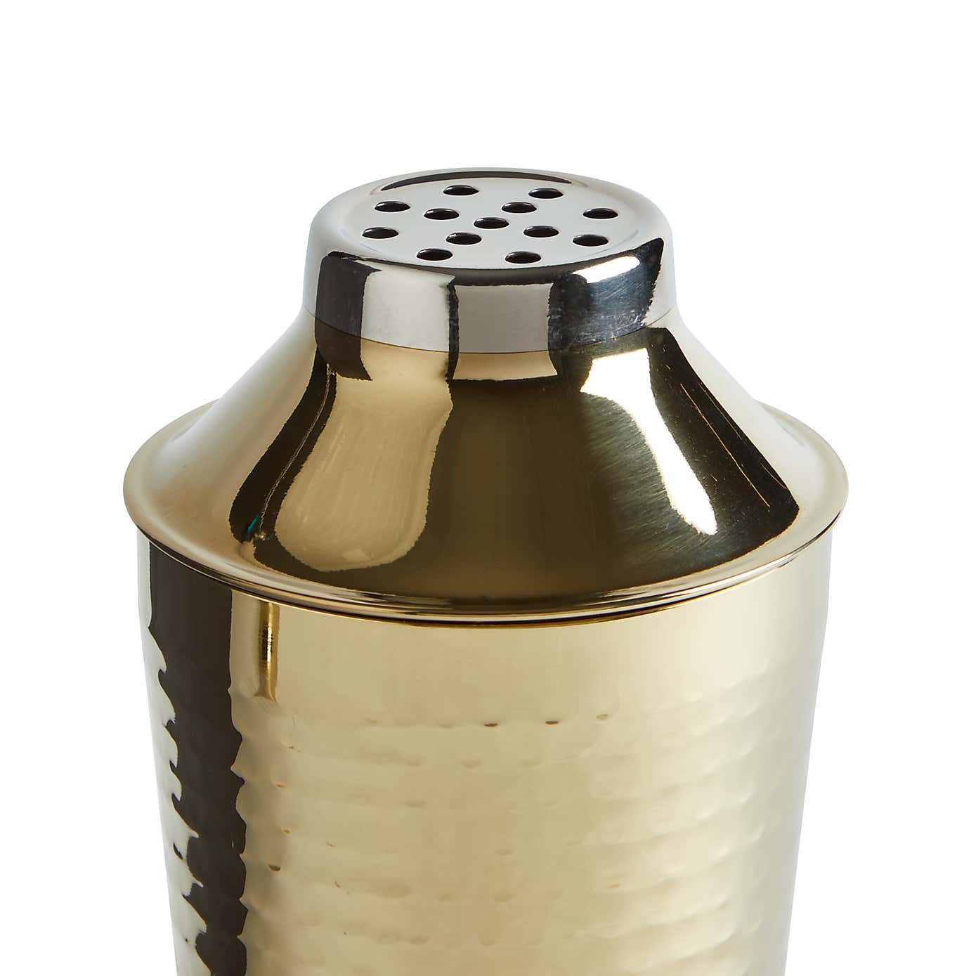 Gold Hammered Cocktail Shaker