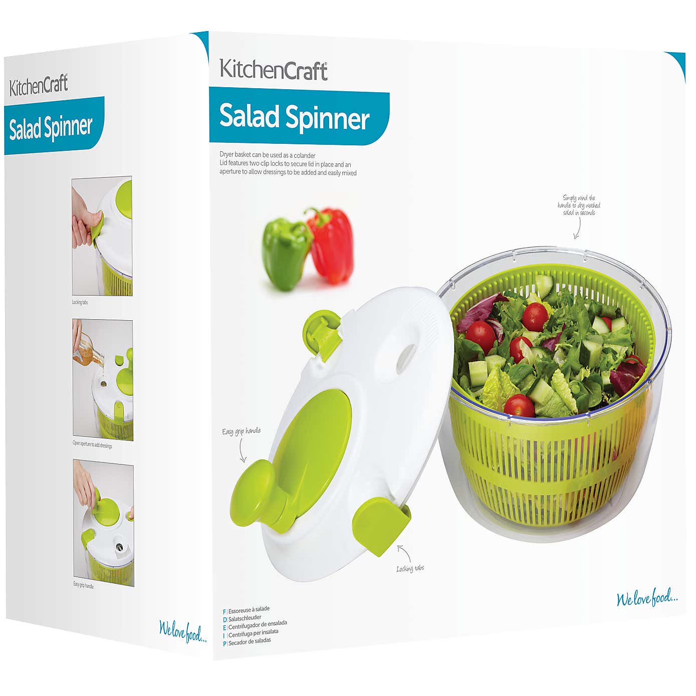Manual Plastic Large Salad Spinner