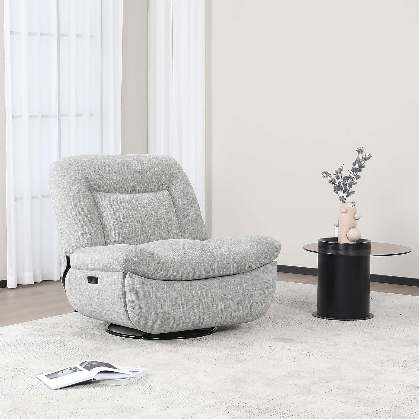 Image Furnishings Ebba Boucle Rocker Recliner Chair