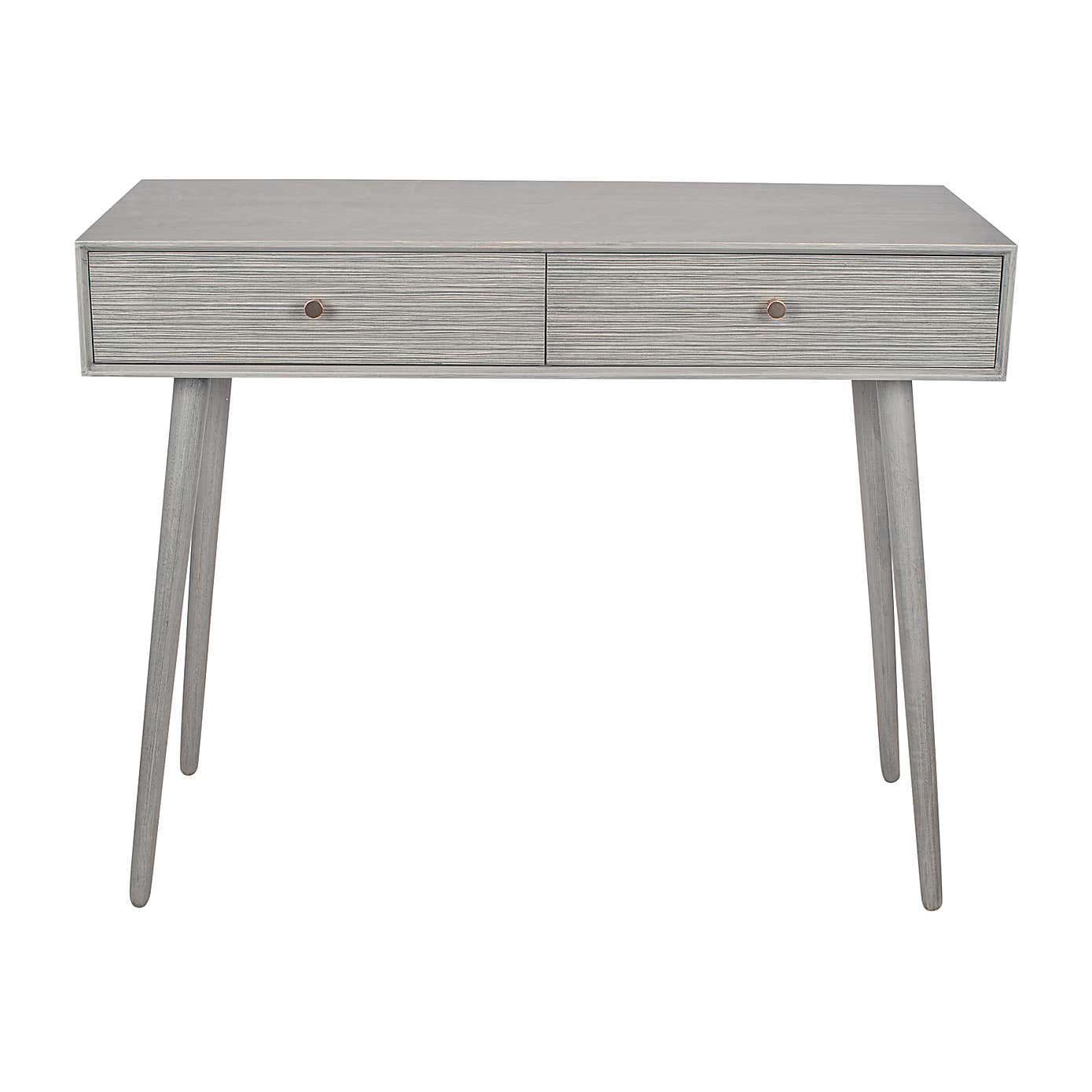 Pacific Chaya 2 Drawer Dressing Table, Grey Pine