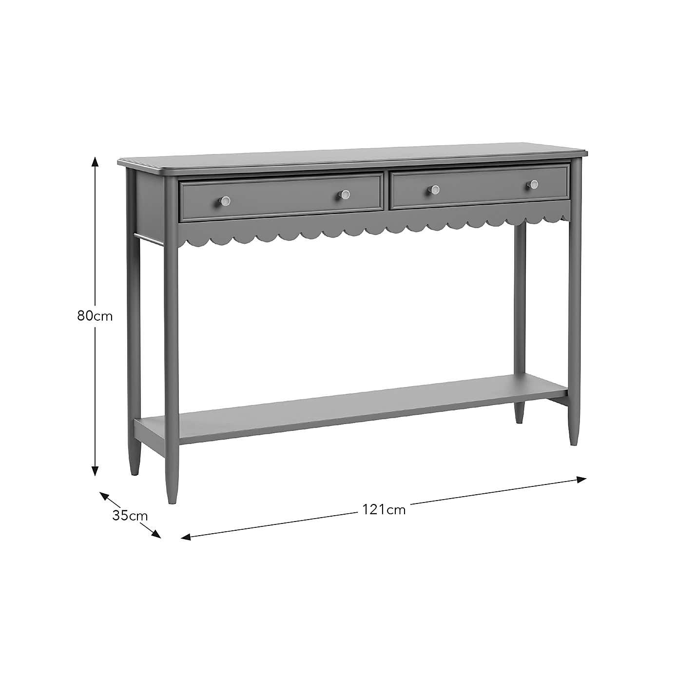 Remi Console Table, Lilypad Green