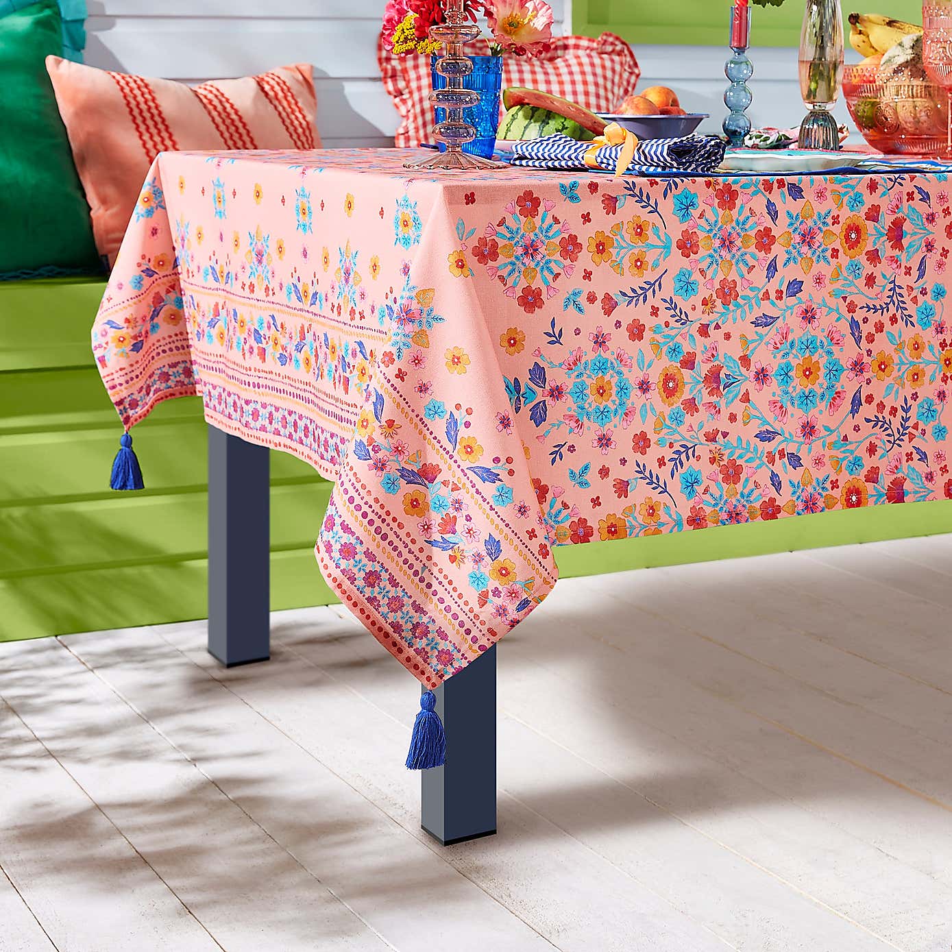 Sophie Robinson Block Print Tablecloth
